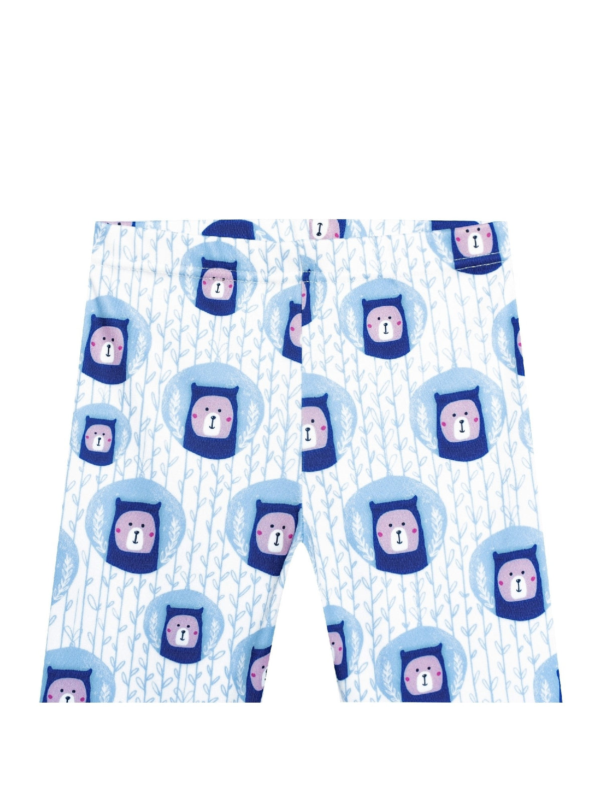 Girls Pants 3-Pack Cotton Leggings Stretchy Toddler Kids Multi-Color