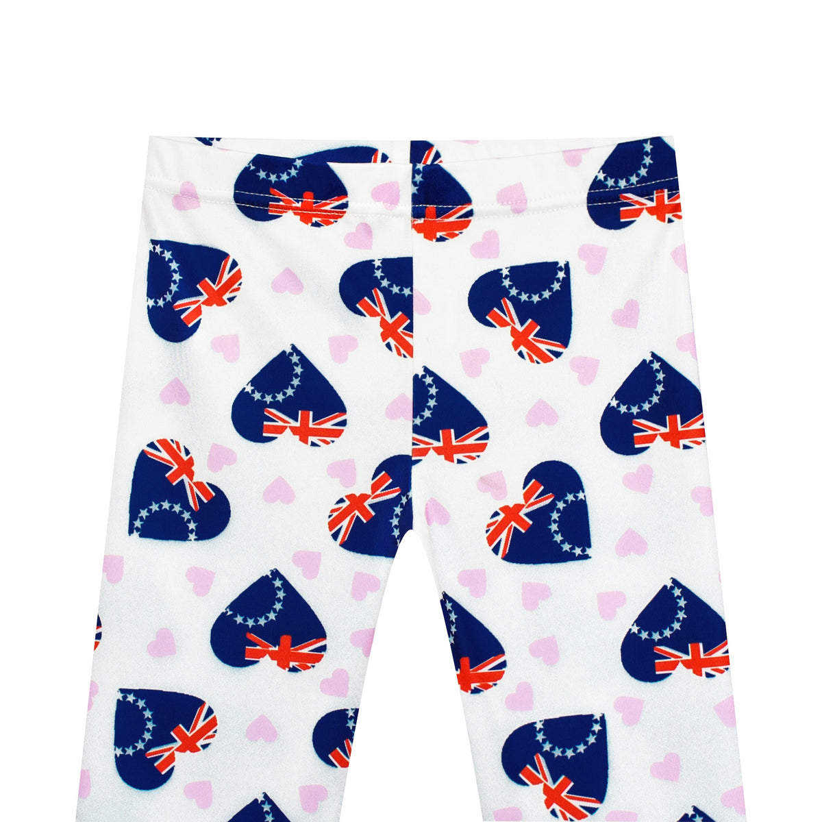 Girls Pants 3-Pack Cotton Leggings Stretchy Toddler Kids Multi-Color