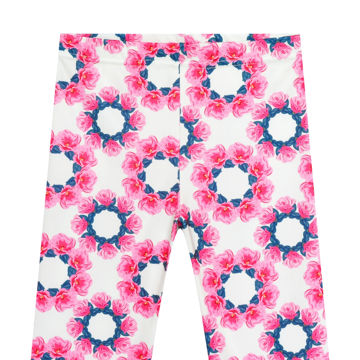 Girls Pants 3-Pack Cotton Leggings Stretchy Toddler Kids Multi-Color