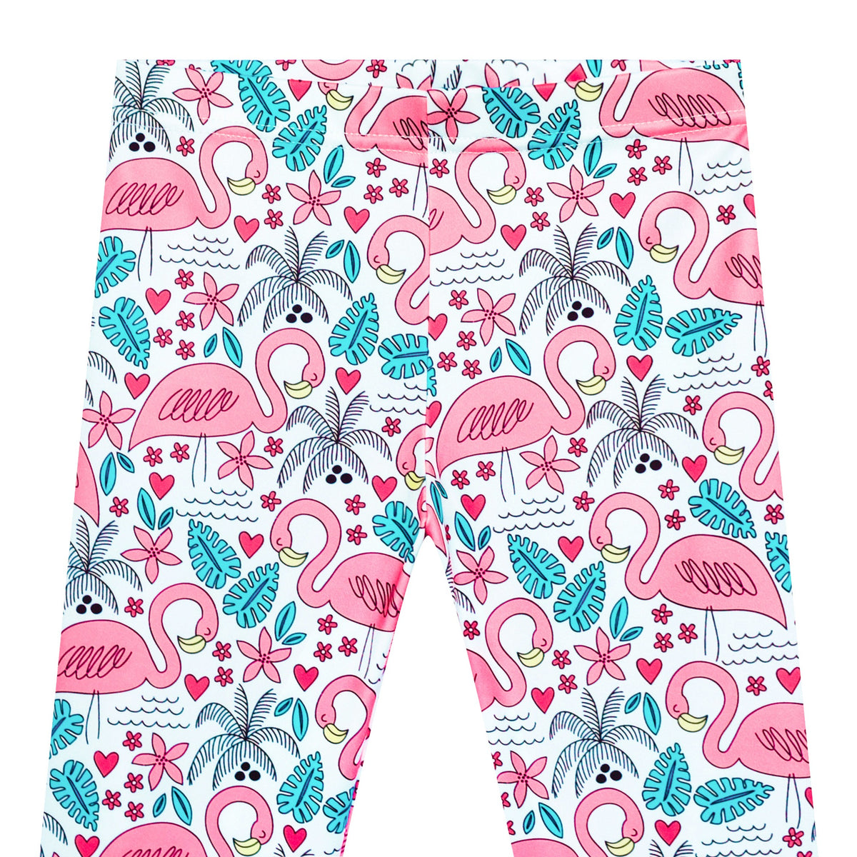 Girls Pants 3-Pack Cotton Leggings Stretchy Toddler Kids Multi-Color