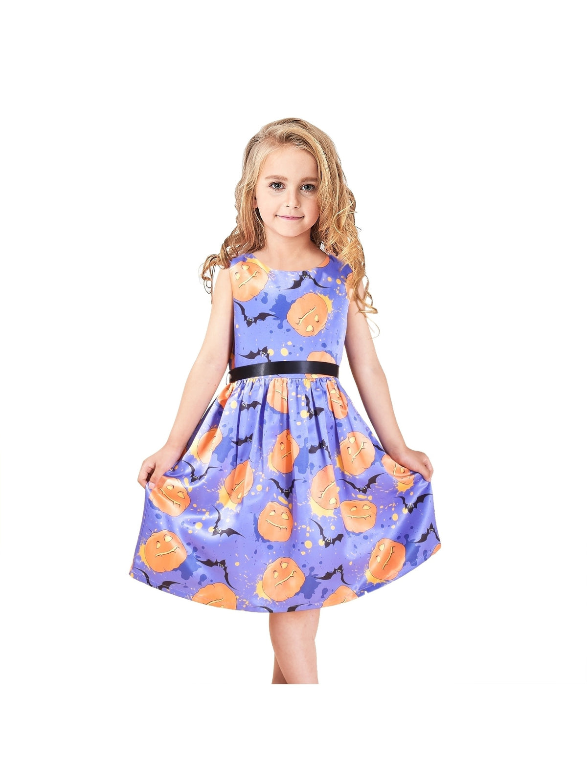 Girls Dress Sunflower Party Children Clothes SZ NWT - Purple
