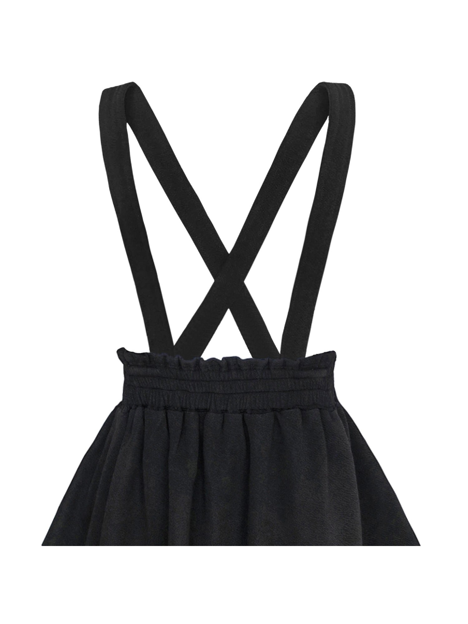 2 Pieces Set Girls Dress T-Shirt Suspender Skirt Halloween Cosplay Orange