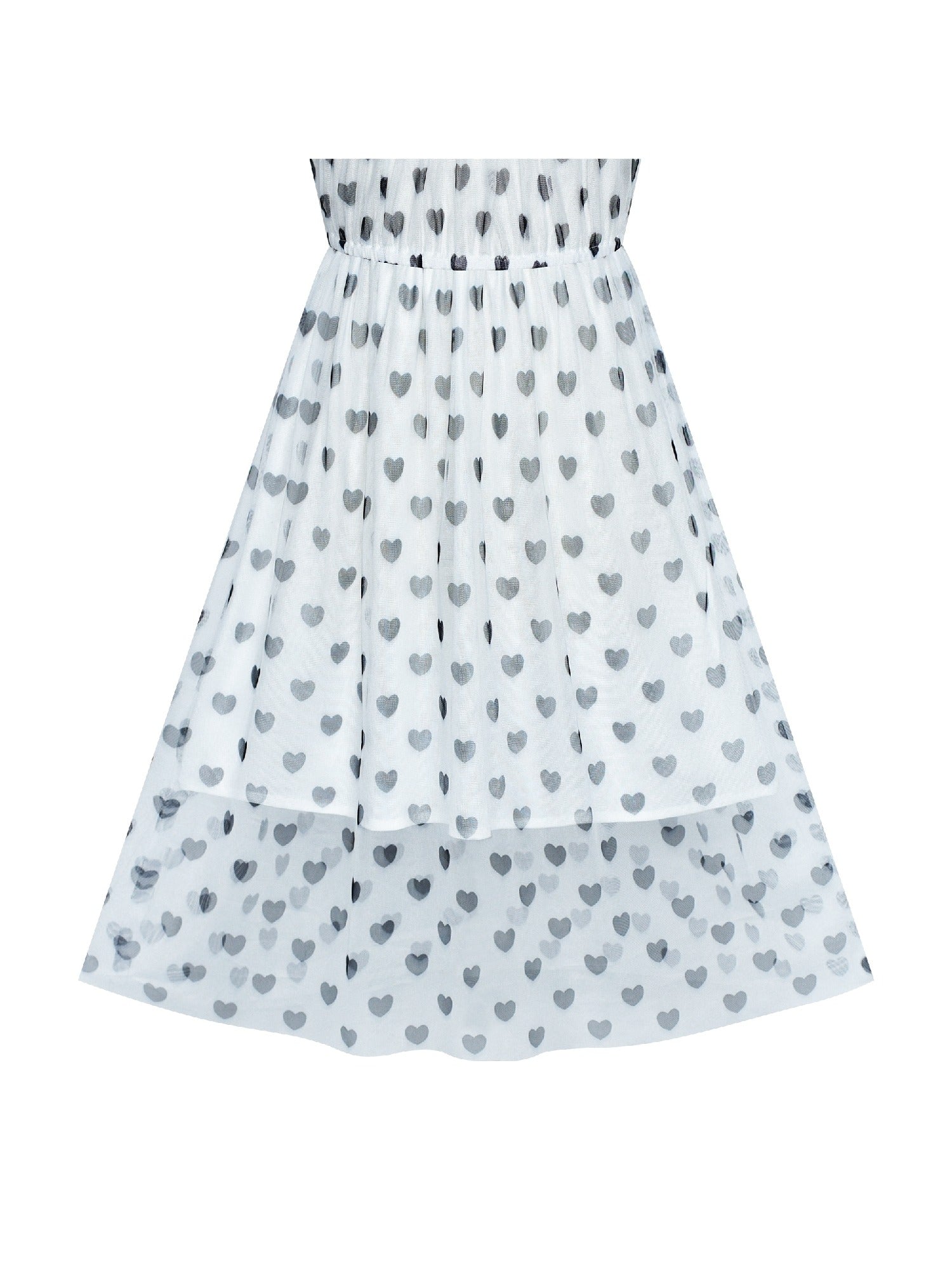 Girls Dress Colorful Dot Lace Halter Wedding Bridesmaid Gown White