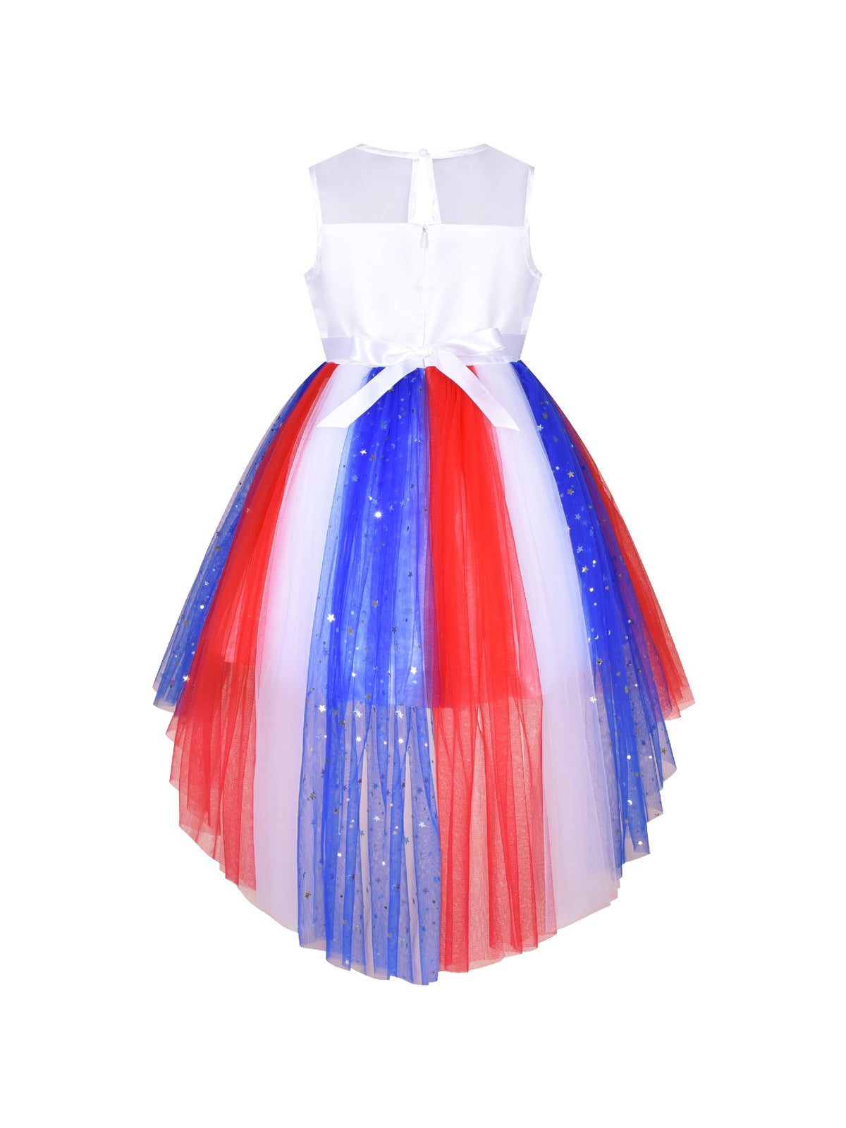 Girls Dress Sequin Mesh Party Wedding Princess Tulle Red - Mermaid in USA