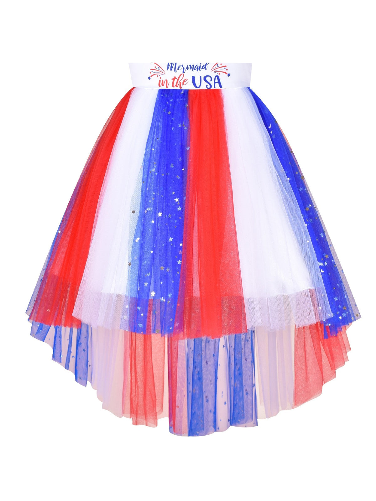 Girls Dress Sequin Mesh Party Wedding Princess Tulle Red - Mermaid in USA
