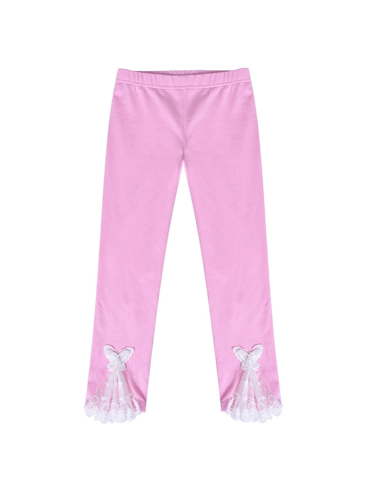 Girls Pants 3-Pack Cotton Leggings Stretchy Toddler Kids Pink