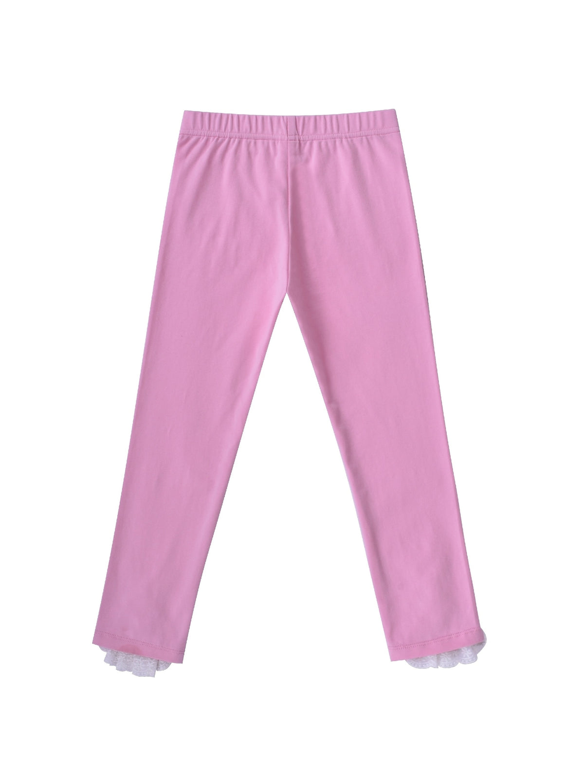 Girls Pants 3-Pack Cotton Leggings Stretchy Toddler Kids Pink