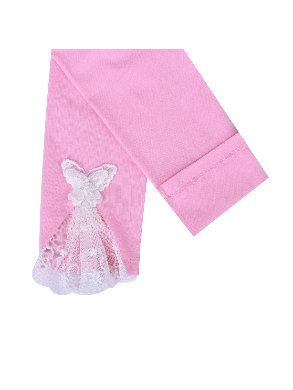 Girls Pants 3-Pack Cotton Leggings Stretchy Toddler Kids Pink