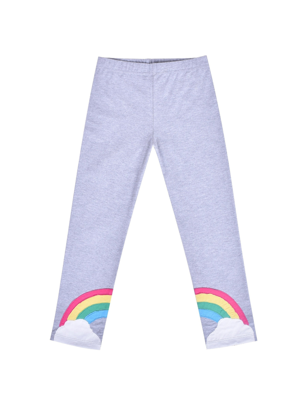 Girls Pants 3-Pack Cotton Leggings Stretchy Toddler Kids Purple