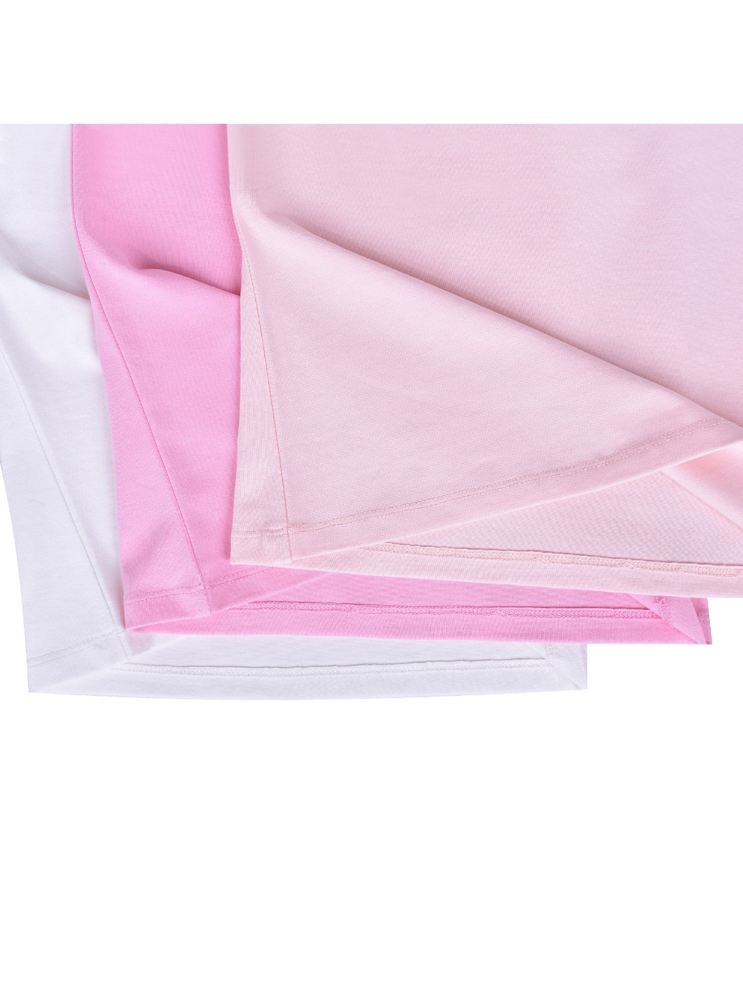 Girls Undershirt 3-pack Cami Camisole Tank Tops Cotton Pink
