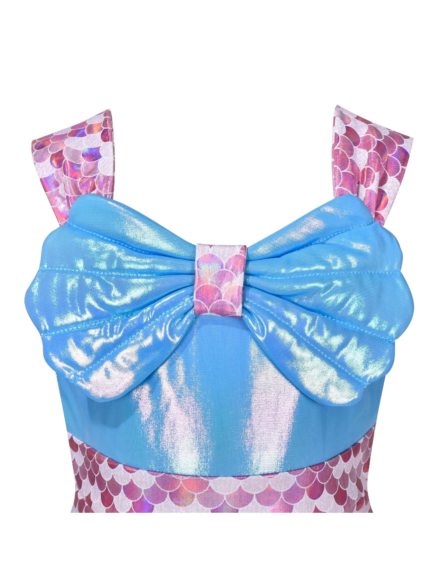 Girls Dress Mermaid Princess Costume Halloween Party Dress Purple