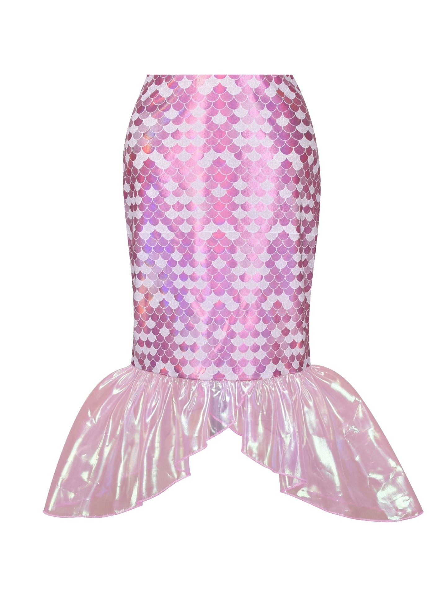 Girls Dress Mermaid Princess Costume Halloween Party Dress Purple