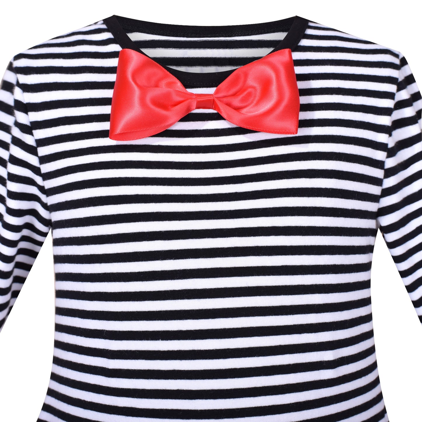 Girls Dress Long Sleeve Christmas Reindeer Snow Holiday Party Black