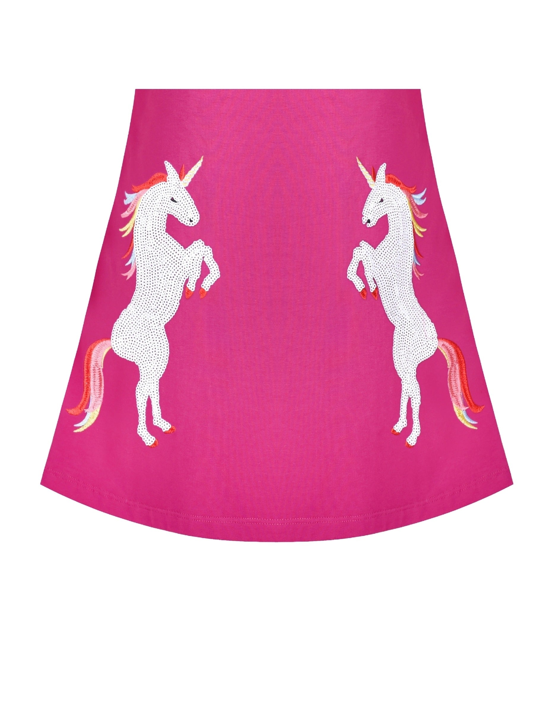 Girls Dress Christmas Santa Pink Cotton Long Sleeve Pink