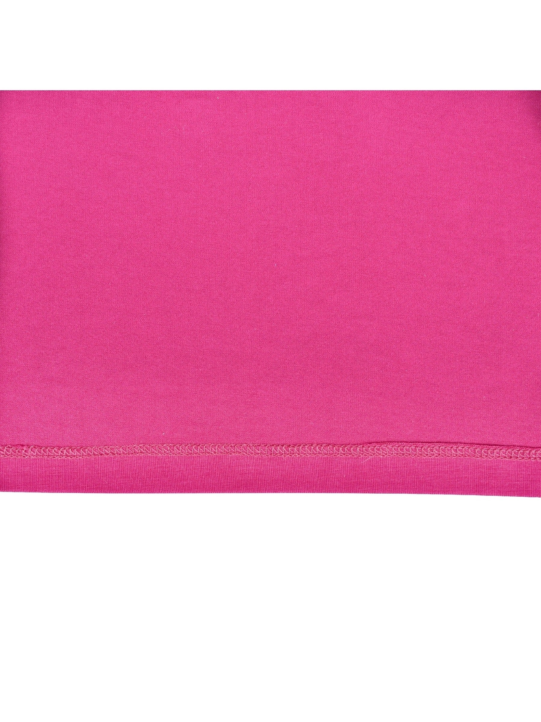 Girls Dress Christmas Santa Pink Cotton Long Sleeve Pink