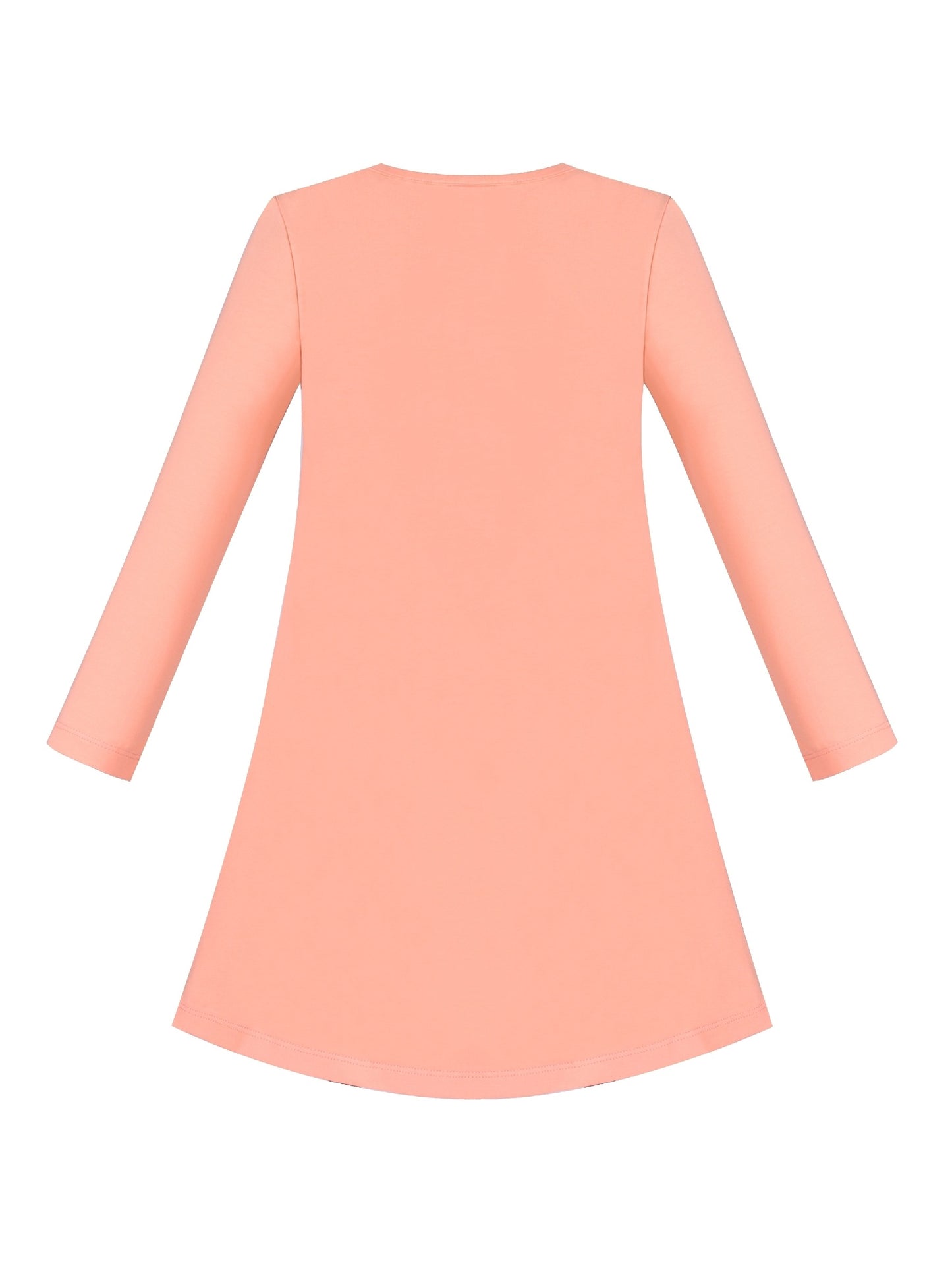 Girls Dress Christmas Santa Pink Cotton Long Sleeve Pink