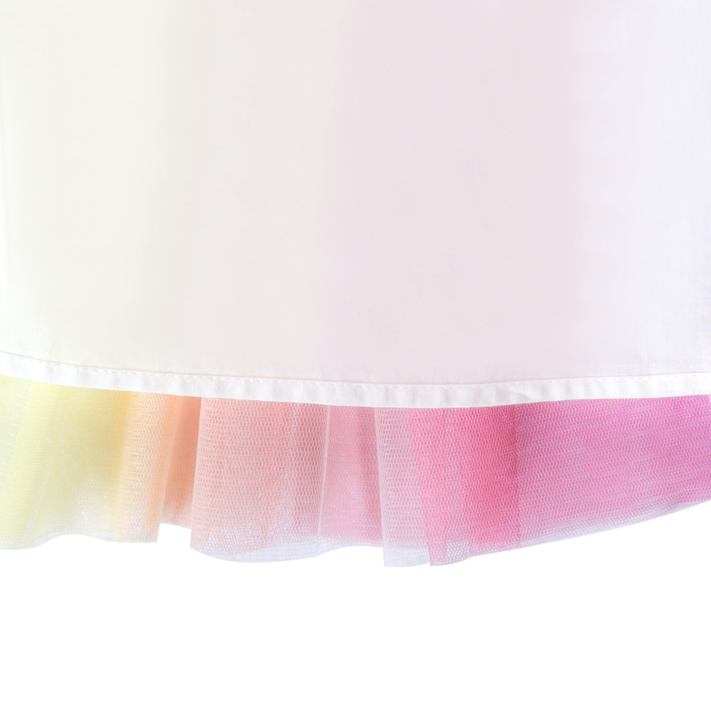 Girls Dress Rainbow Colorful Tulle Skirt Long Sleeve Holiday Party Blue