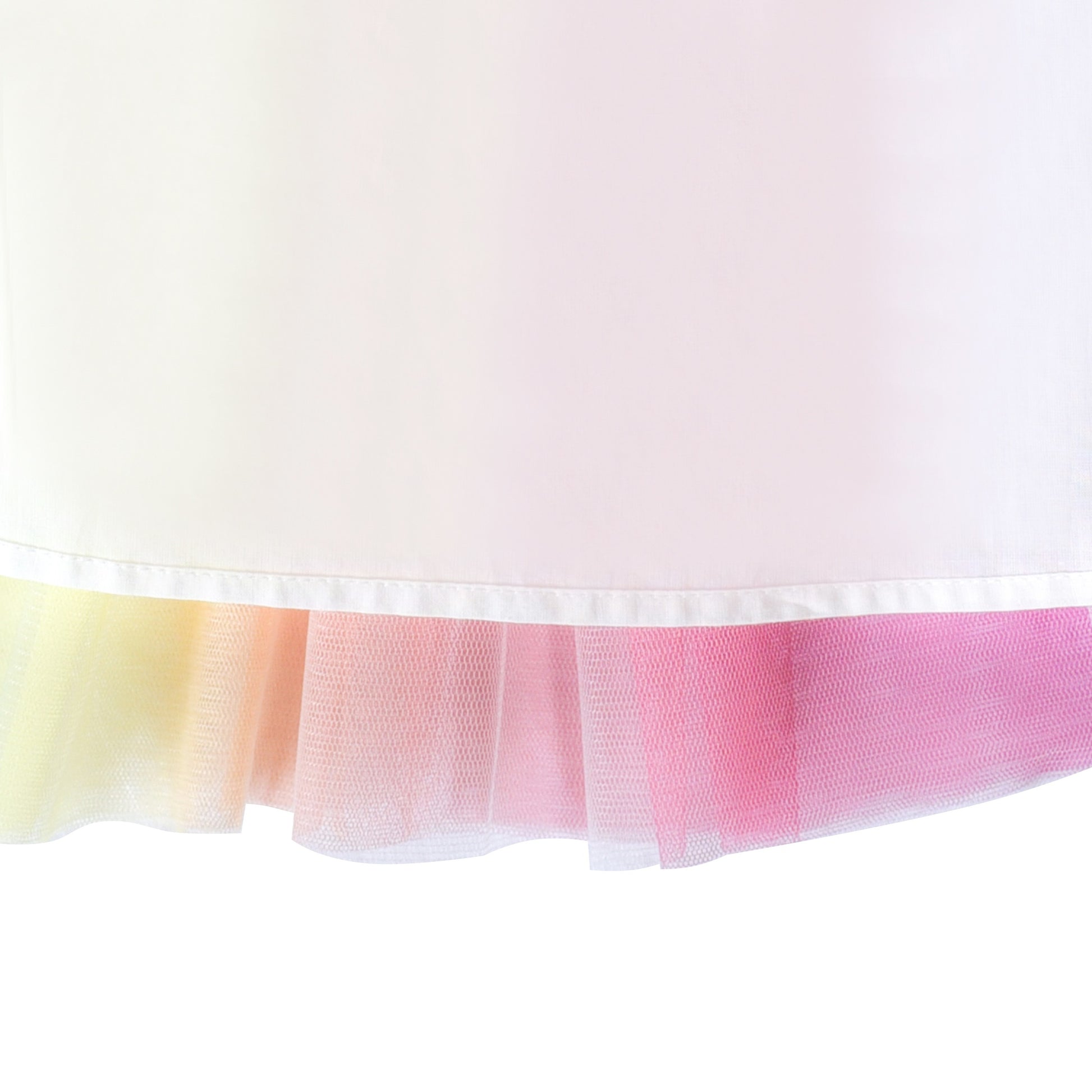 Girls Dress Rainbow Colorful Tulle Skirt Long Sleeve Holiday Party Blue