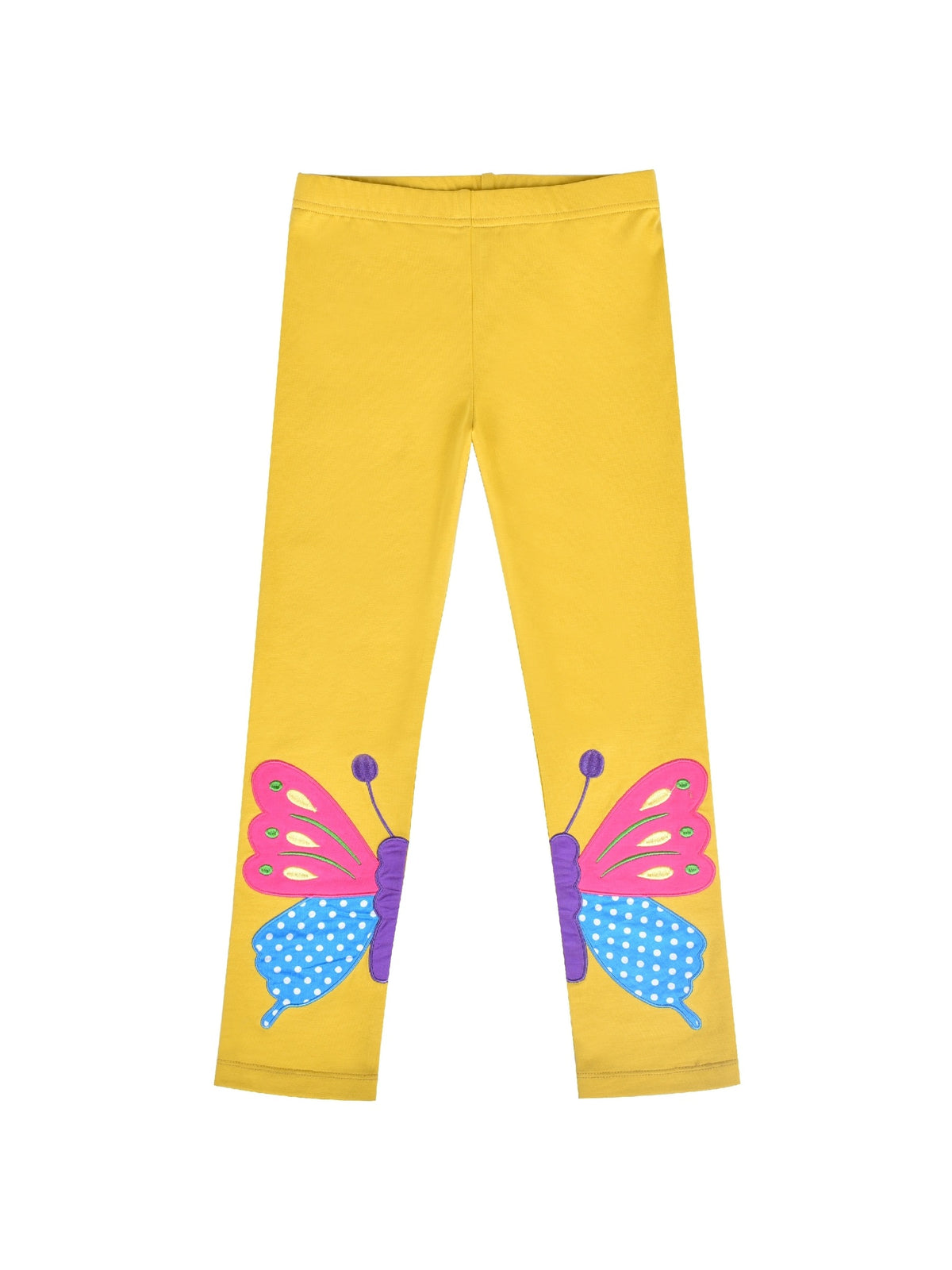 Girls Pants 3-Pack Cotton Leggings Stretchy Toddler Kids Purple