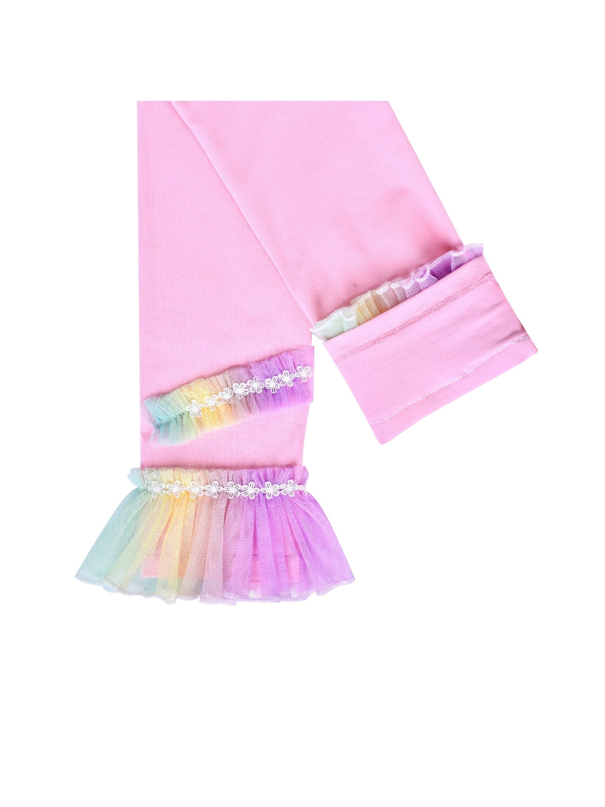 Girls Pants 3-Pack Cotton Leggings Stretchy Toddler Kids Pink