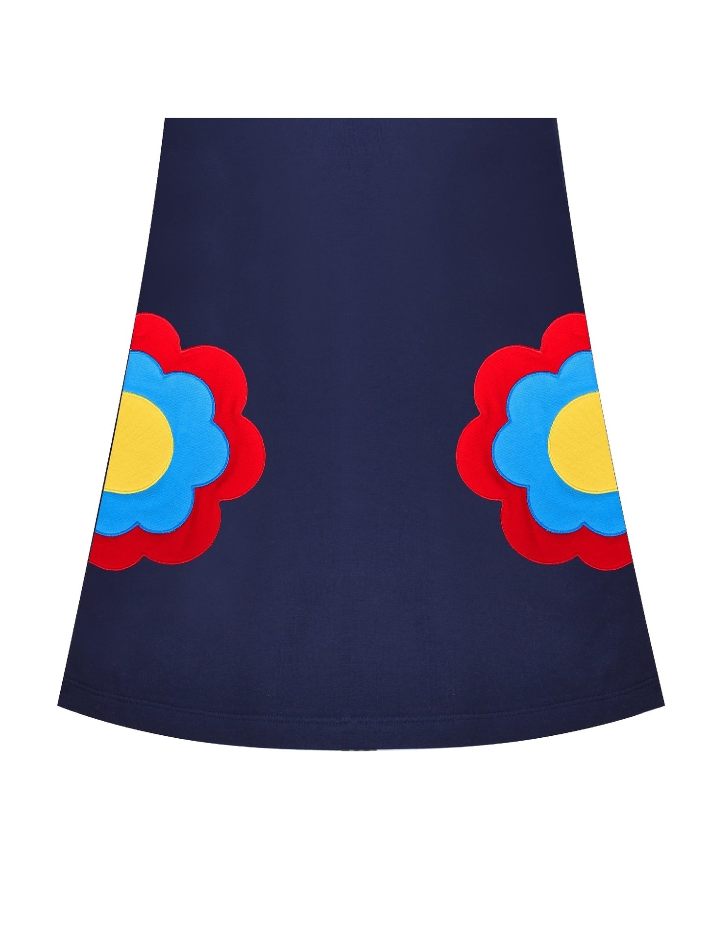 Girls Dress Long Sleeve Christmas Reindeer Snow Holiday Party Blue