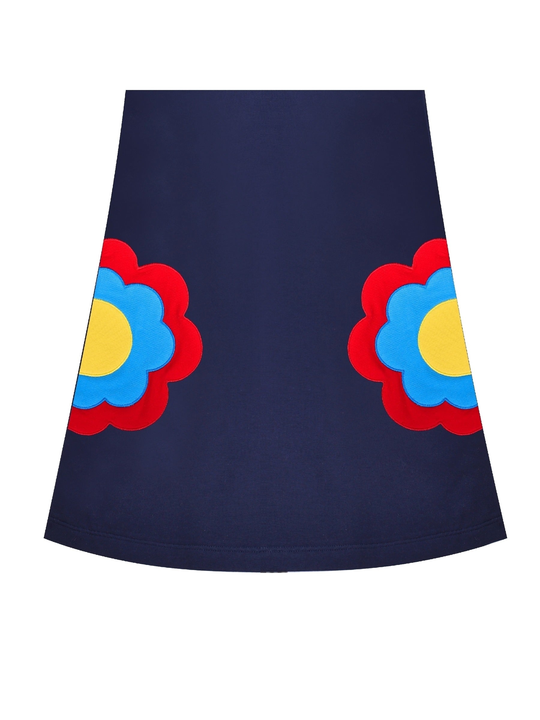 Girls Dress Long Sleeve Christmas Reindeer Snow Holiday Party Blue