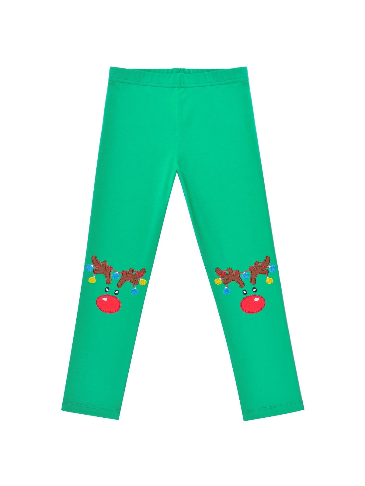 Girls Pants 3-Pack Cotton Leggings Stretchy Toddler Kids Red