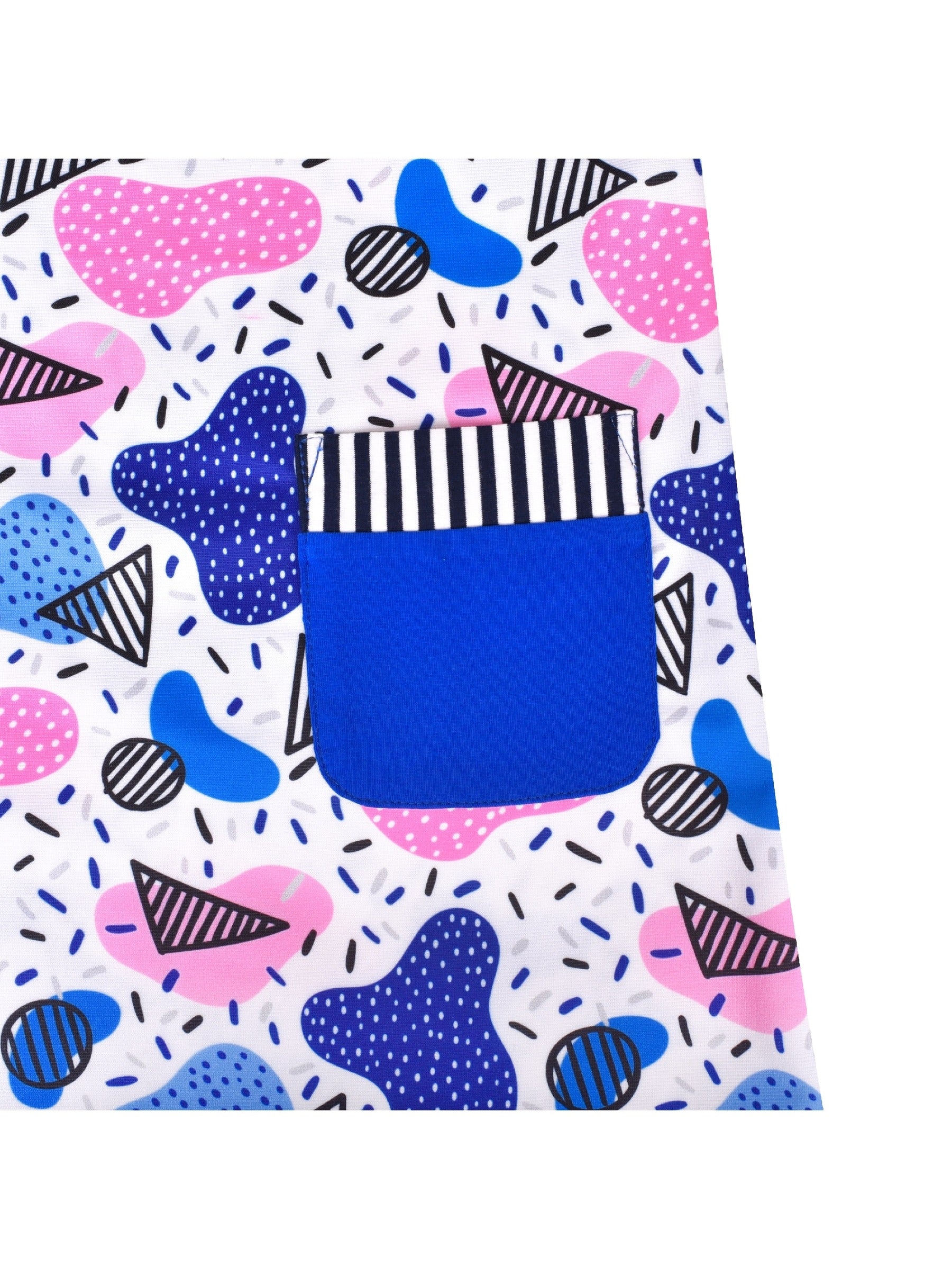 Girls Dress Long Sleeve Cotton Cartoon Sequins Pink Striped Dress Multi-Color