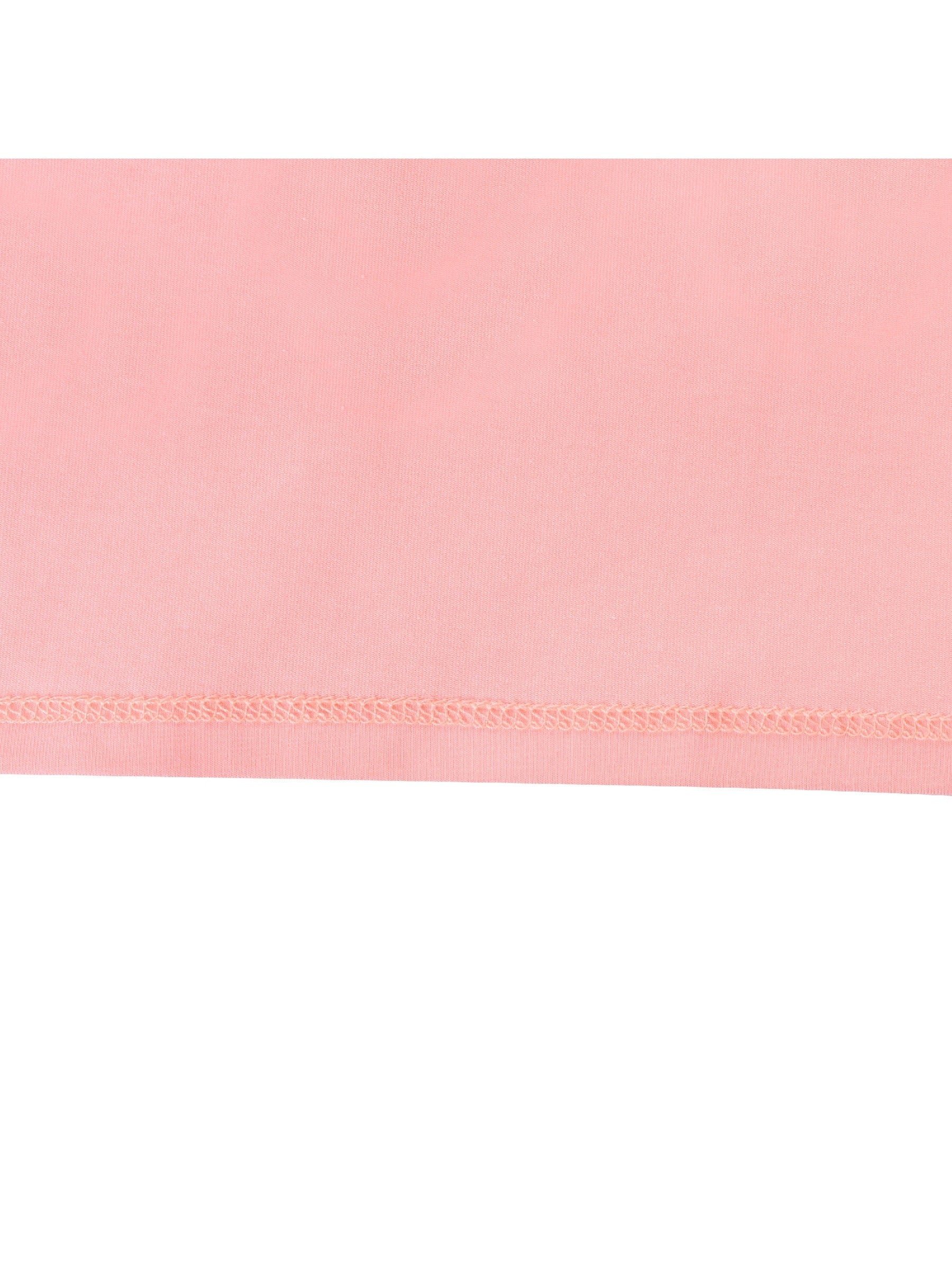 Girls Dress Cotton Green Crocodile Dinosaur Pocket Short Sleeve Pink