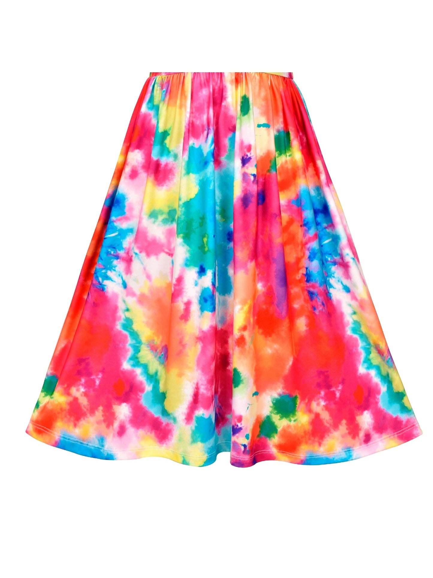 Girls Dress Floral Casual Maxi Dress Short Sleeve Open Back Multi-Color