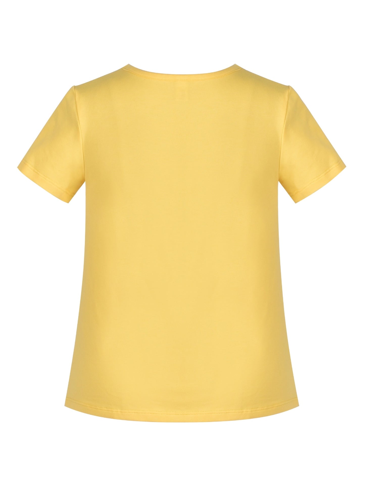 Girls Cotton T-shirt Purple Balloon Yellow Heart Graphic Short Sleeve Multi-Color