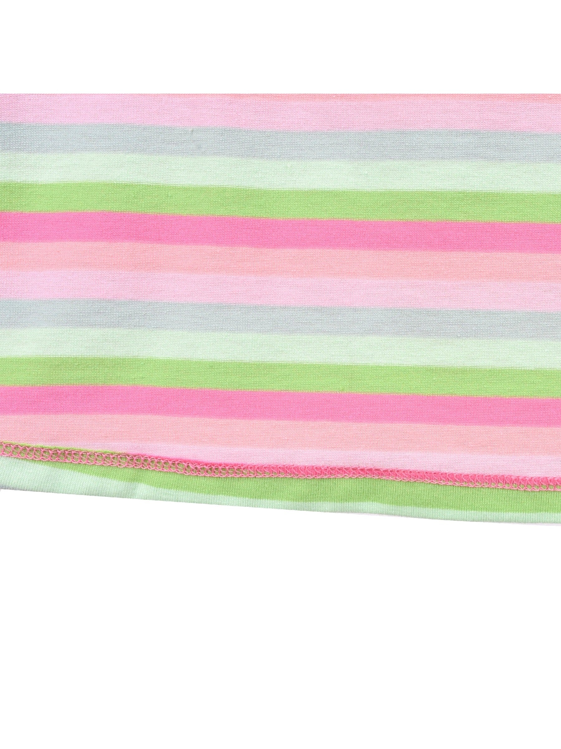Girls Dress Tee Cotton Sunflower Petal Short Sleeve Pink