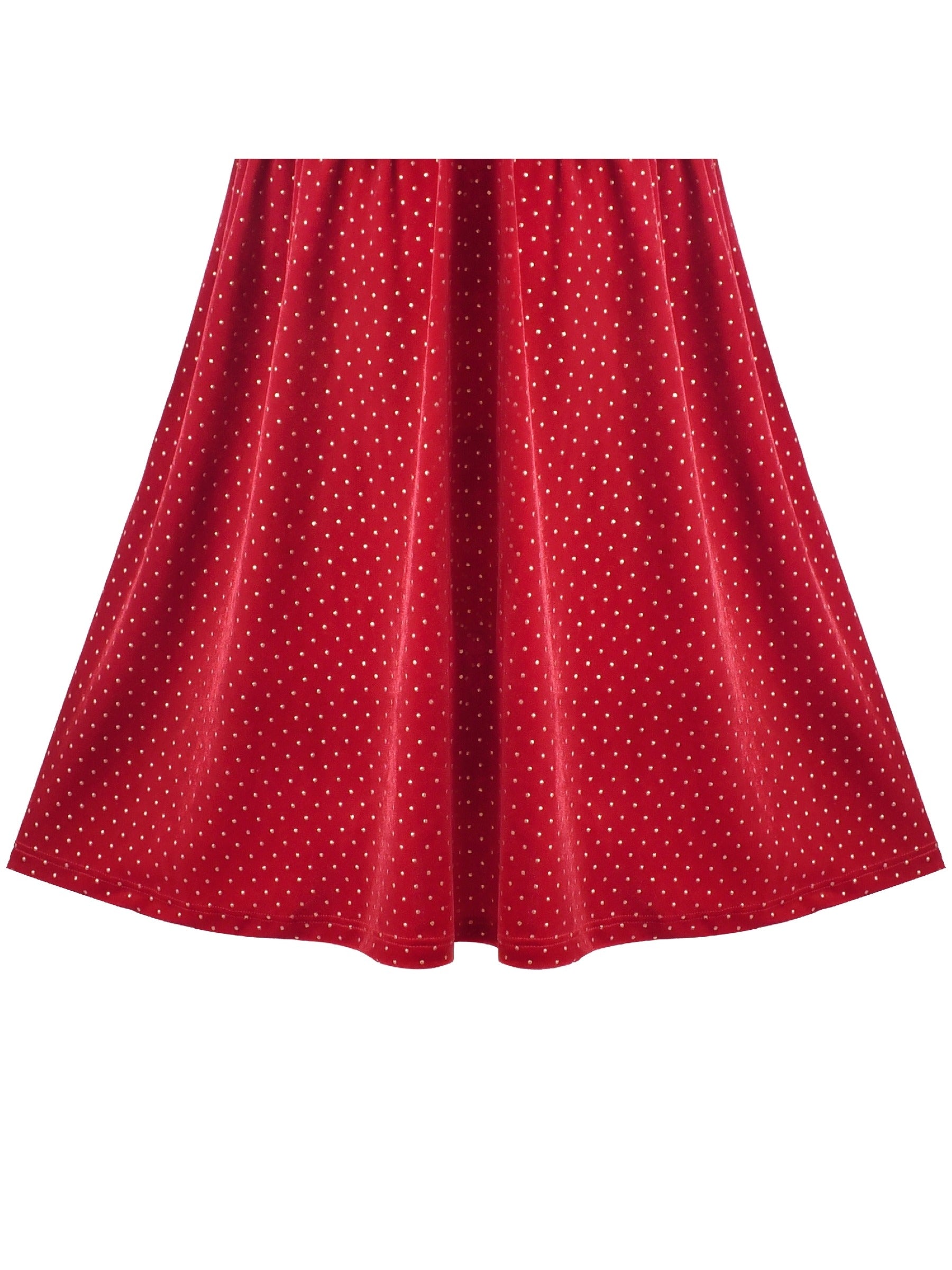 Girls Dress Red Christmas Stockings Xmas Candy Canes New Year Red