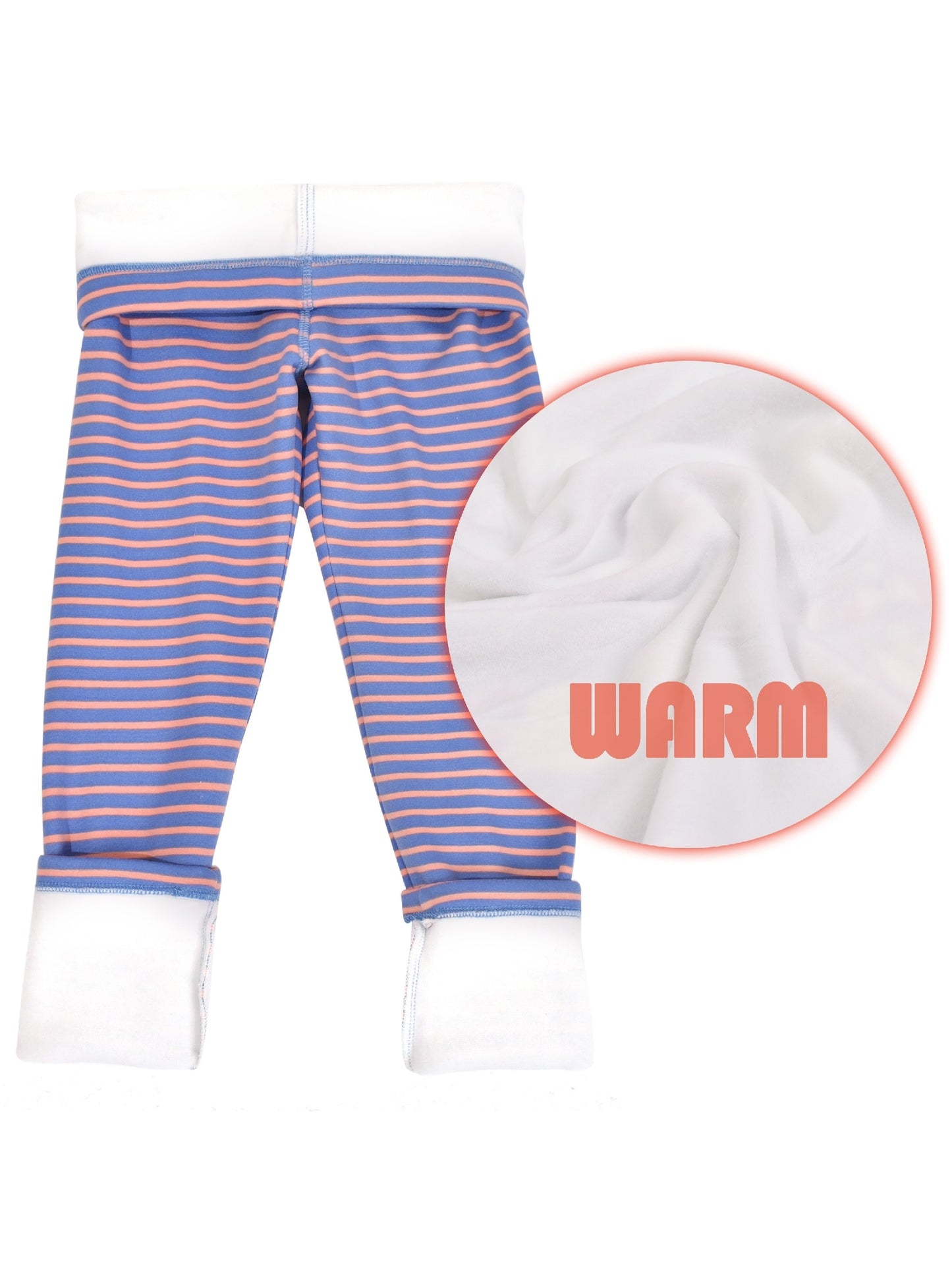 Girls Legging Fleece Lined 2pc Set Pants Warm Ankle Length Winter Purple