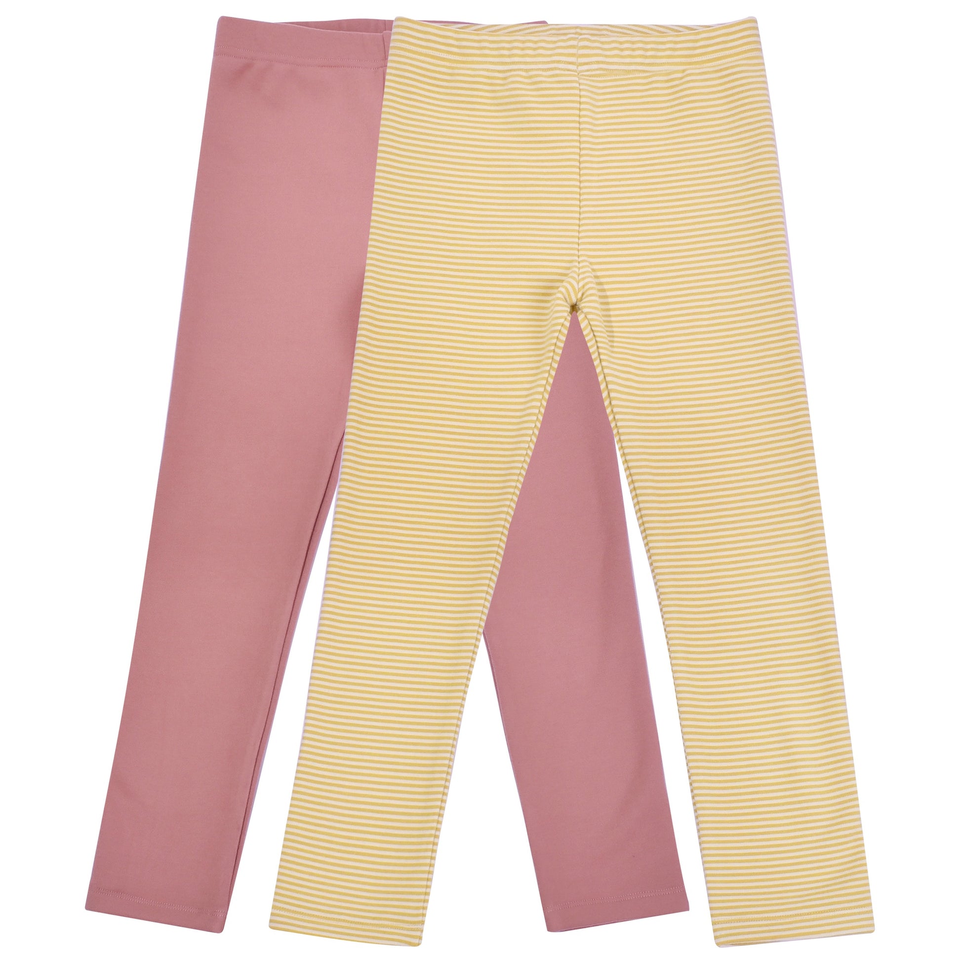 Girls Legging Fleece Lined 2pc Set Pants Warm Ankle Length Winter Yellow