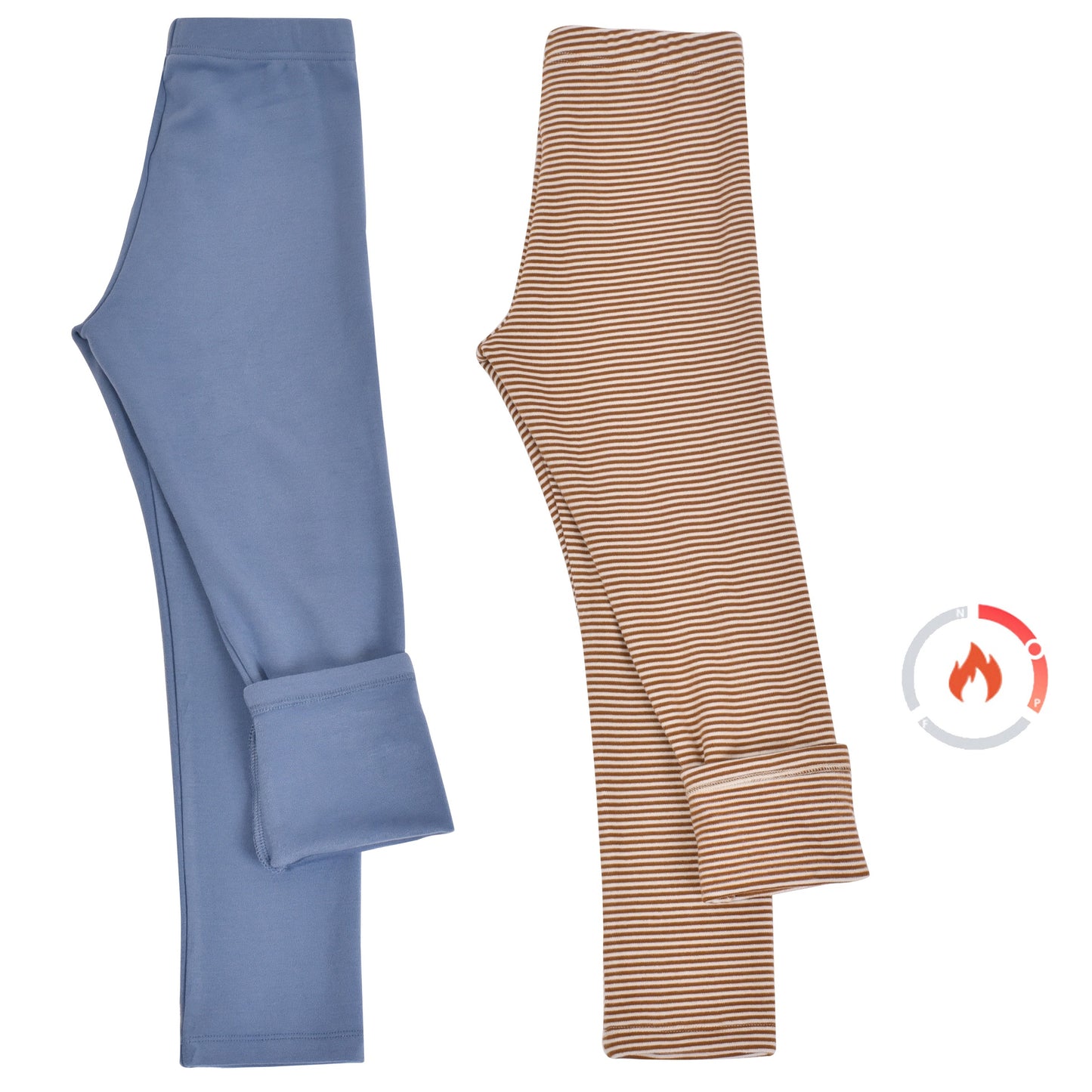Girls Legging Fleece Lined 2pc Set Pants Warm Ankle Length Winter Yellow