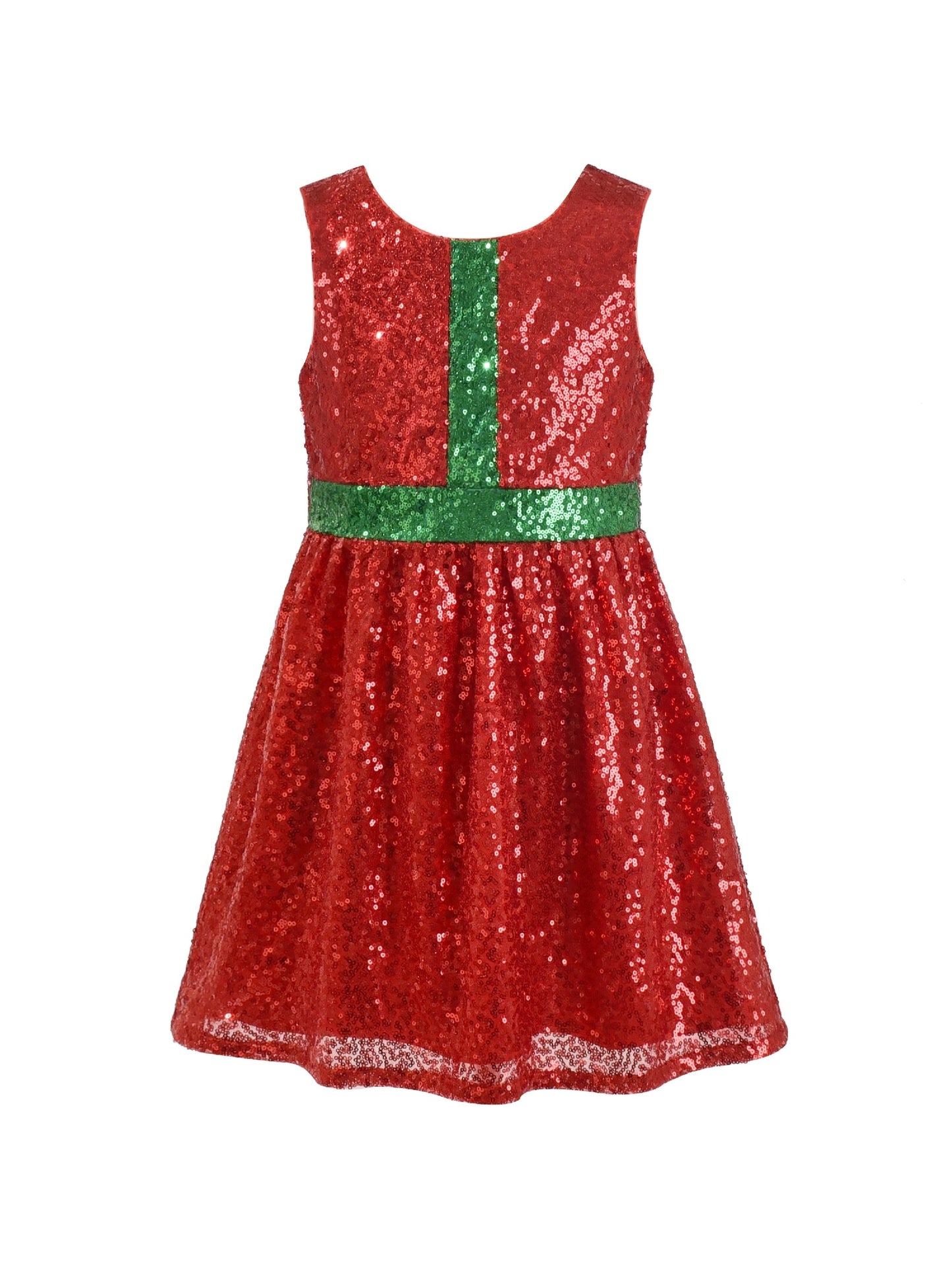 Flower Girl Dress Lace Sequin Flare Gray Wedding Party Red