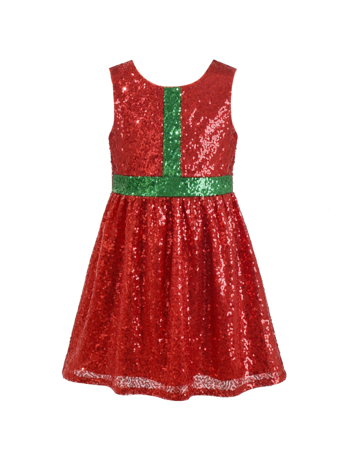 Flower Girl Dress Lace Sequin Flare Gray Wedding Party Red
