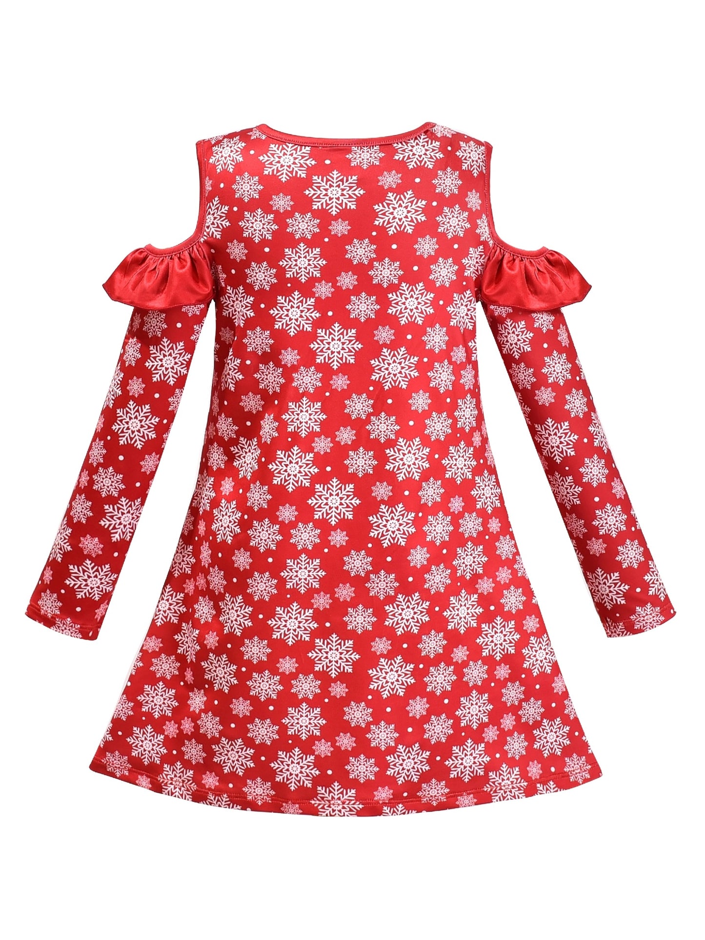 Girls Dress Red Christmas Stockings Xmas Candy Canes New Year Red