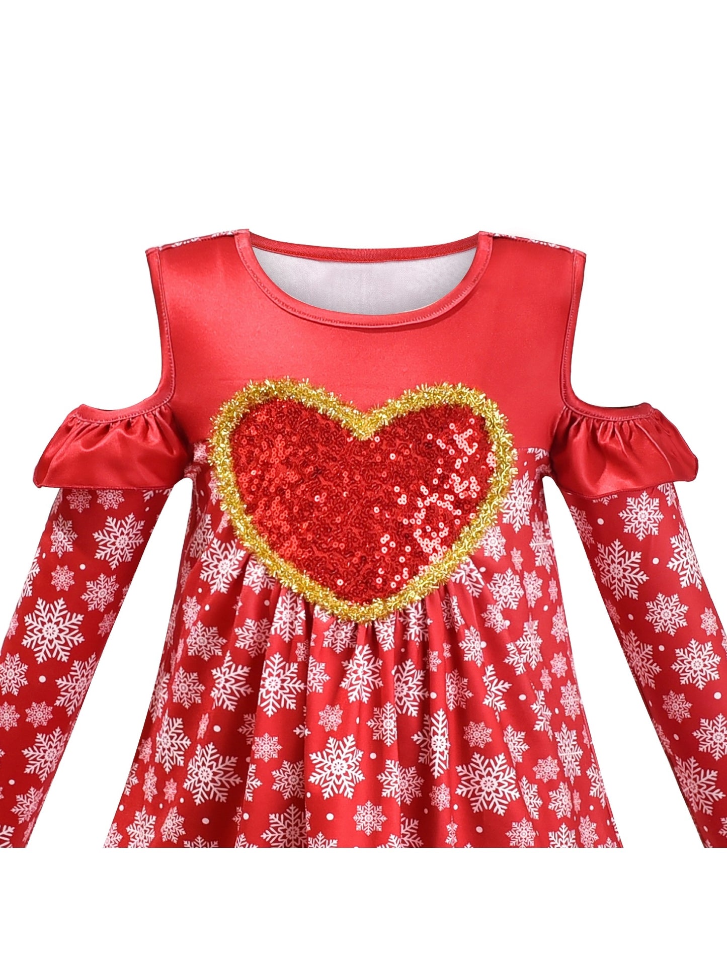 Girls Dress Red Christmas Stockings Xmas Candy Canes New Year Red