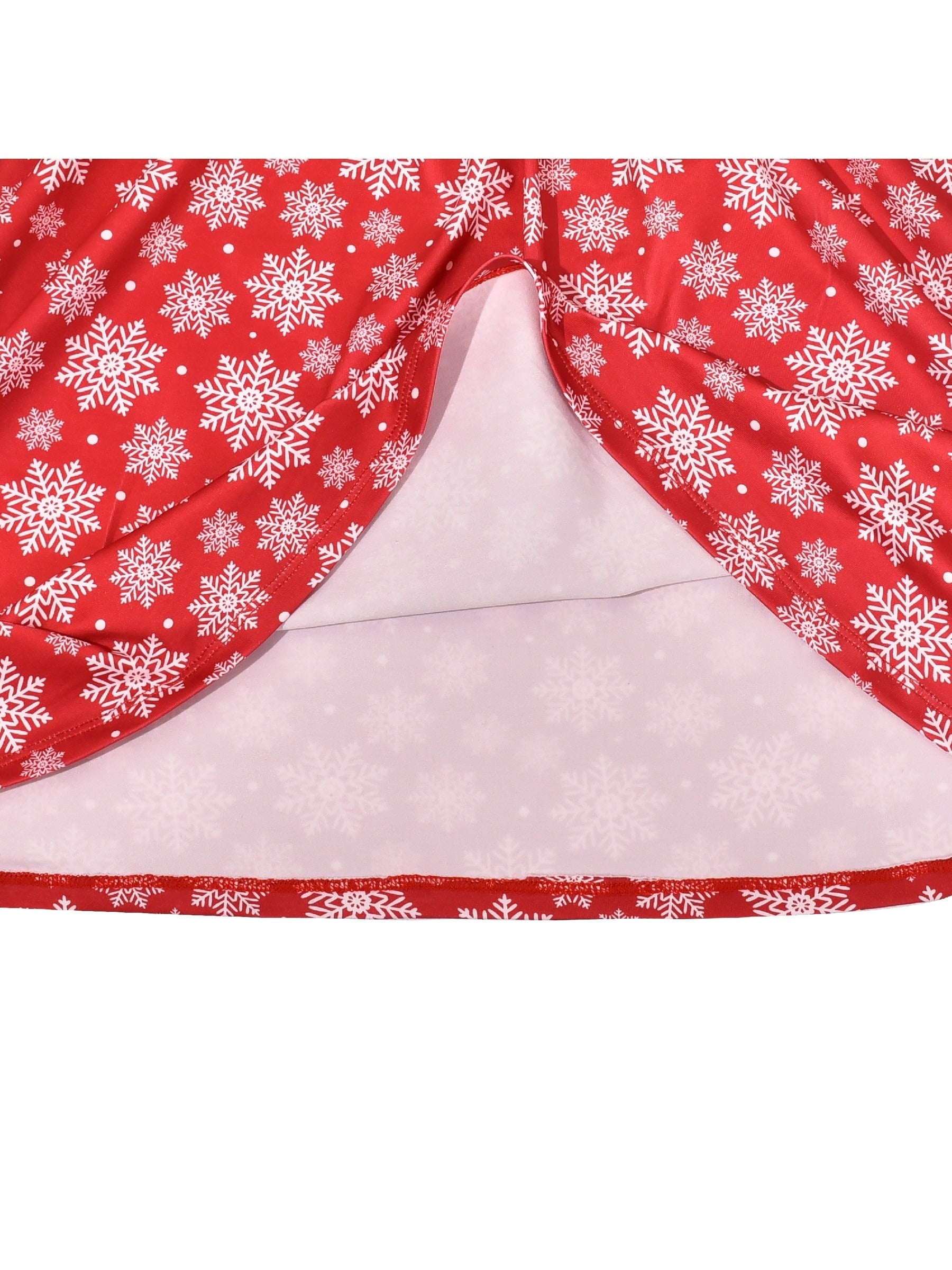Girls Dress Red Christmas Stockings Xmas Candy Canes New Year Red