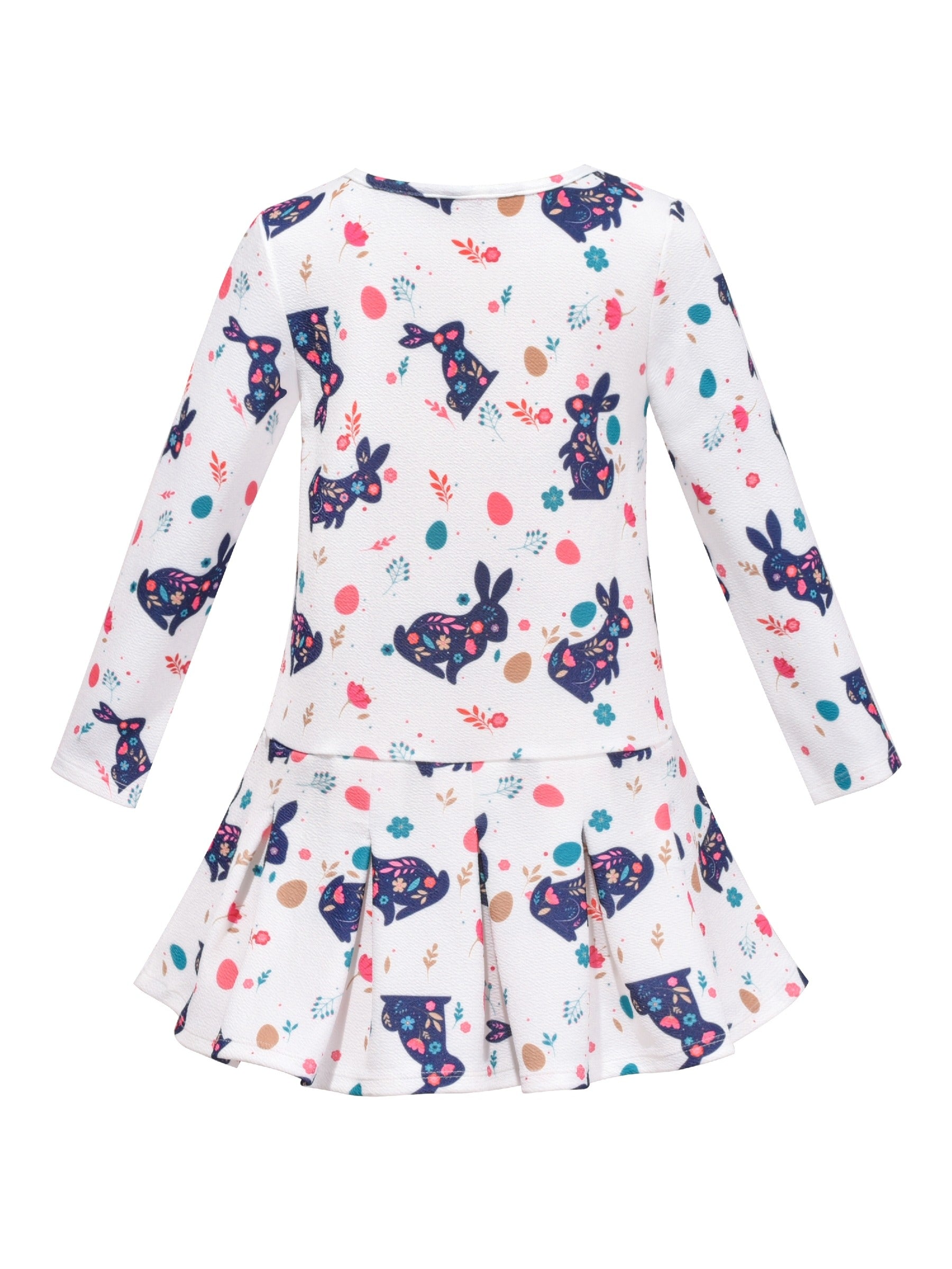 Girls Dress Christmas Santa Reindeer 2-in-1 Top Dress Purple