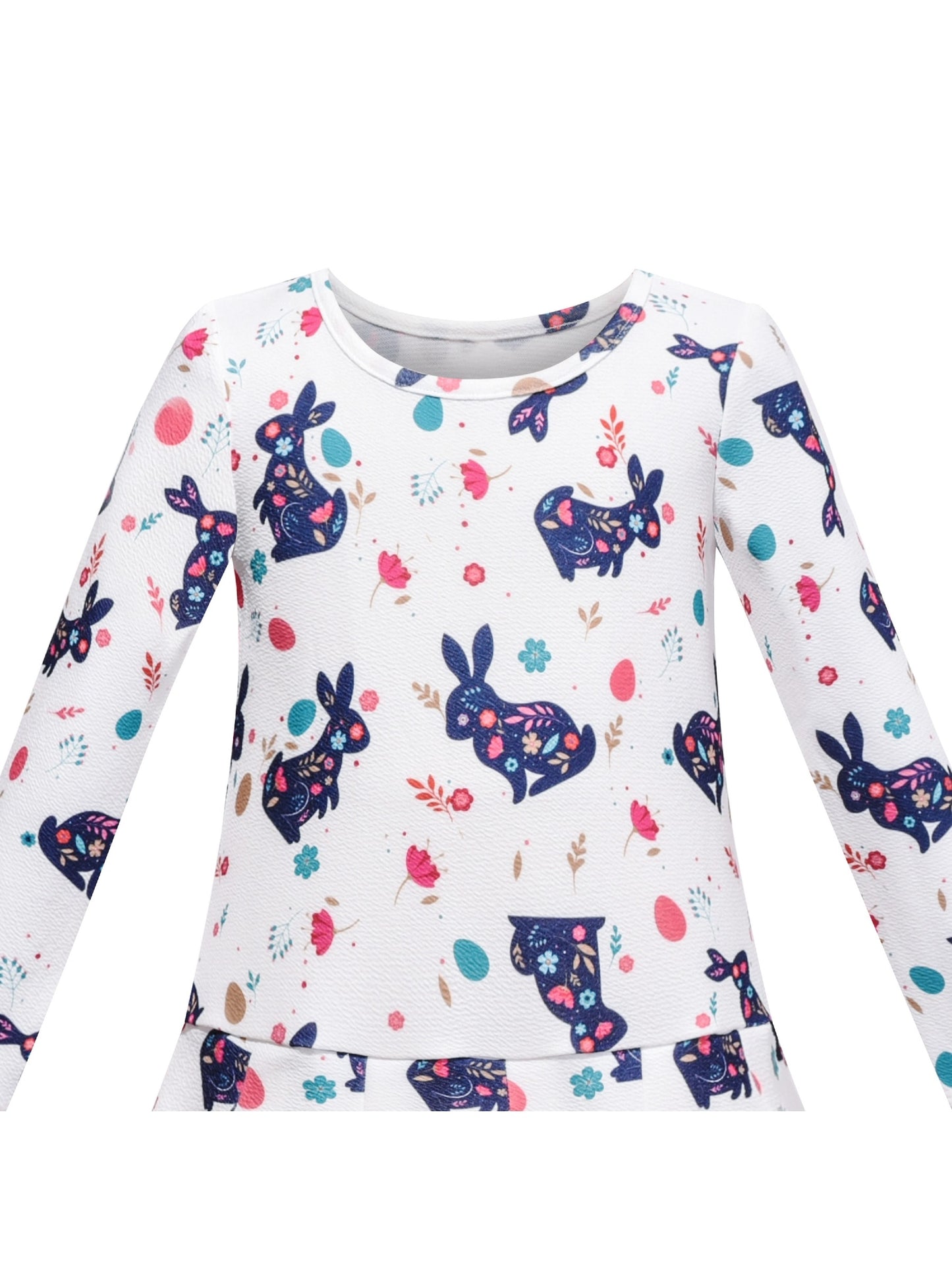 Girls Dress Christmas Santa Reindeer 2-in-1 Top Dress Purple