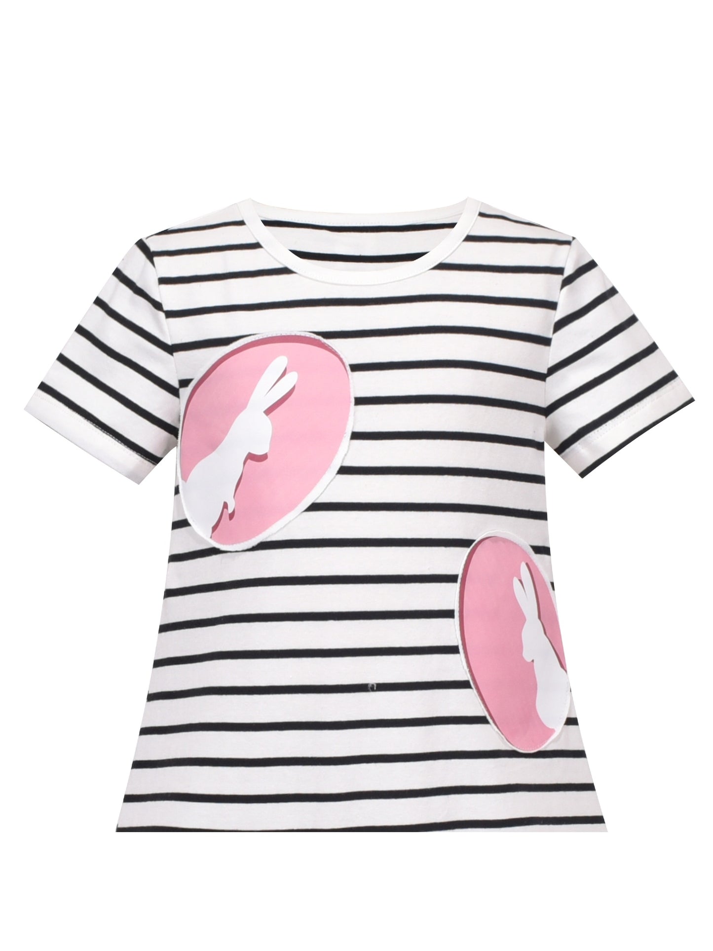 Girls Dress Cotton Green Crocodile Dinosaur Pocket Short Sleeve White