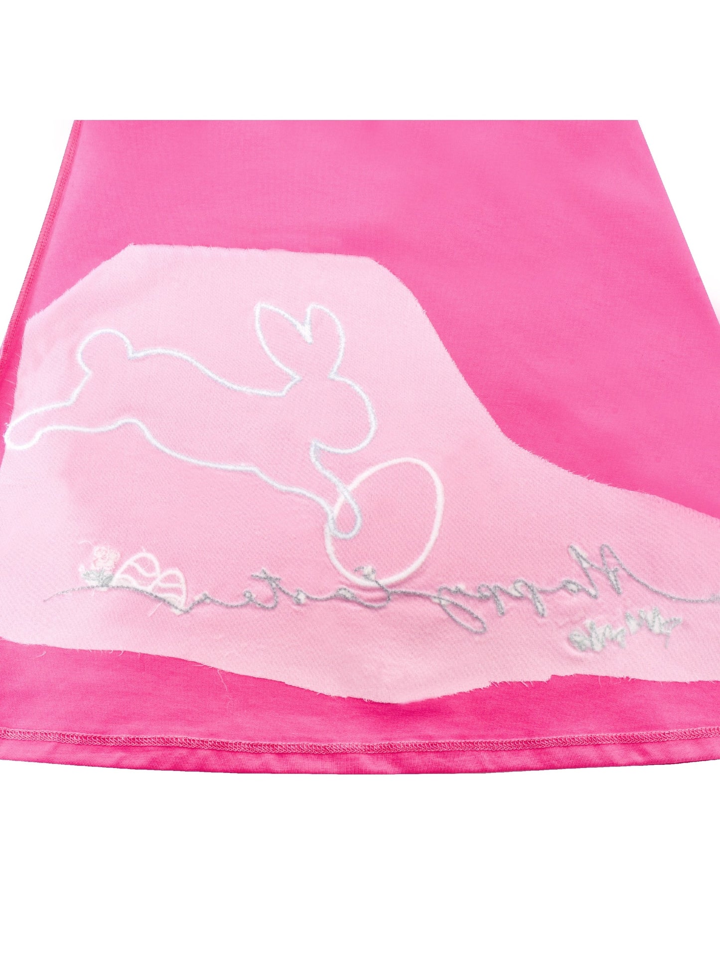 Girls Casual Dress Cotton Long Sleeve Kite Cloud Embroidered Pink