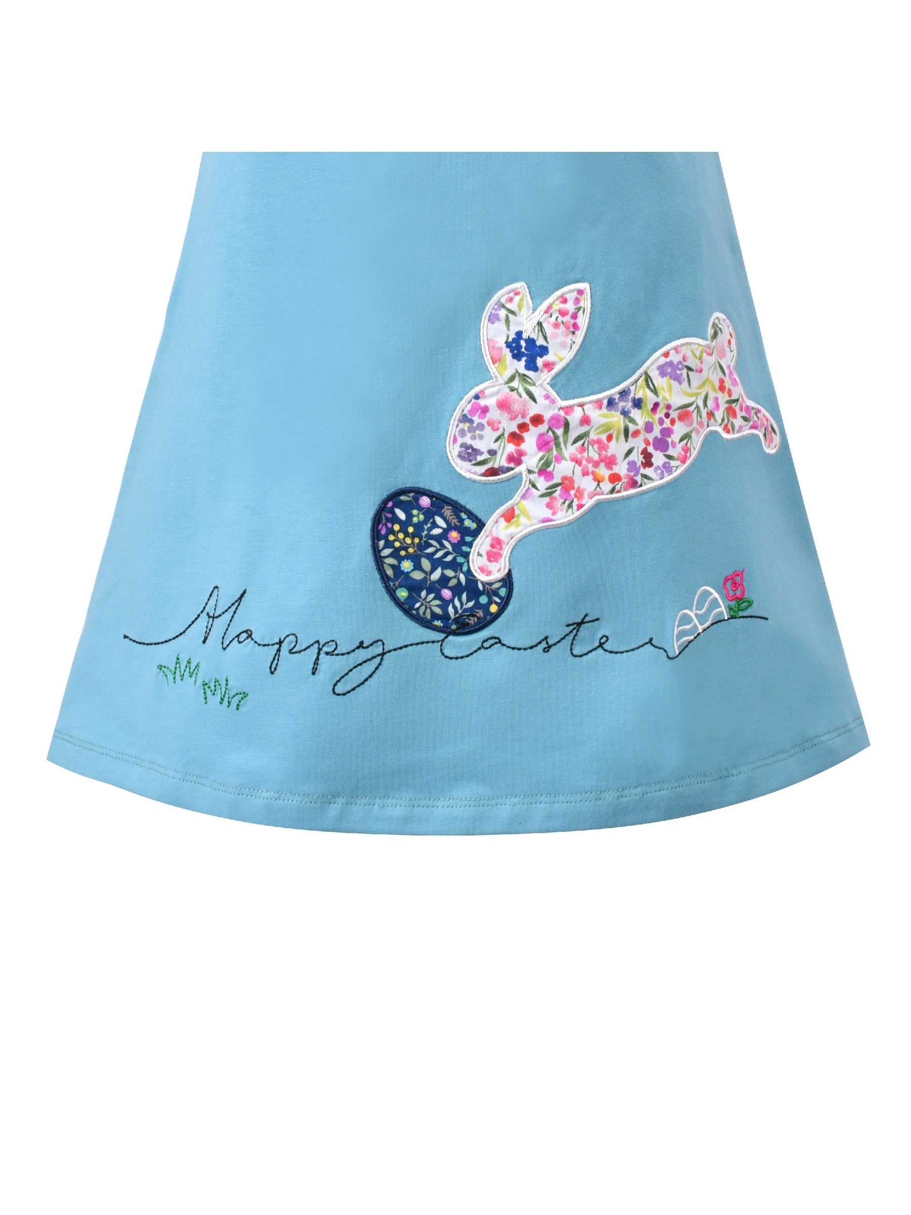Girls Dress Long Sleeve Cotton Cartoon Sequins Pink Striped Dress Blue