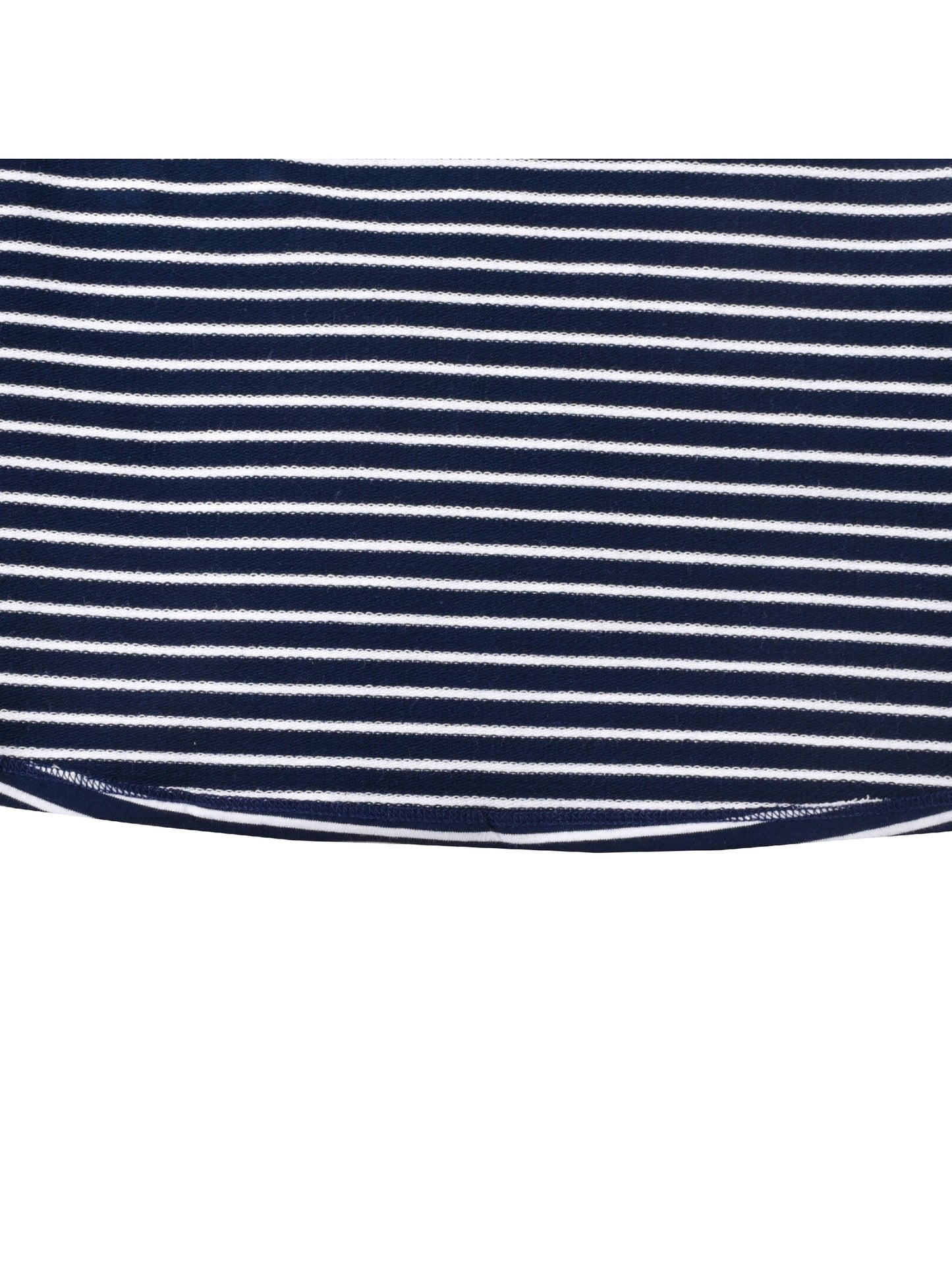 Girls Dress Long Sleeve Cotton Cartoon Sequins Pink Striped Dress Blue