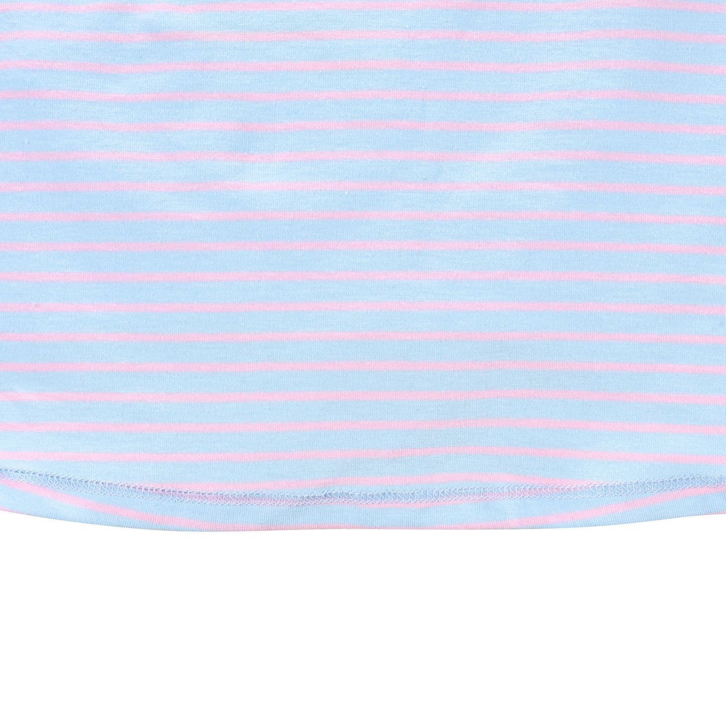 Girls Dress Long Sleeve Cotton Cartoon Sequins Pink Striped Dress Blue