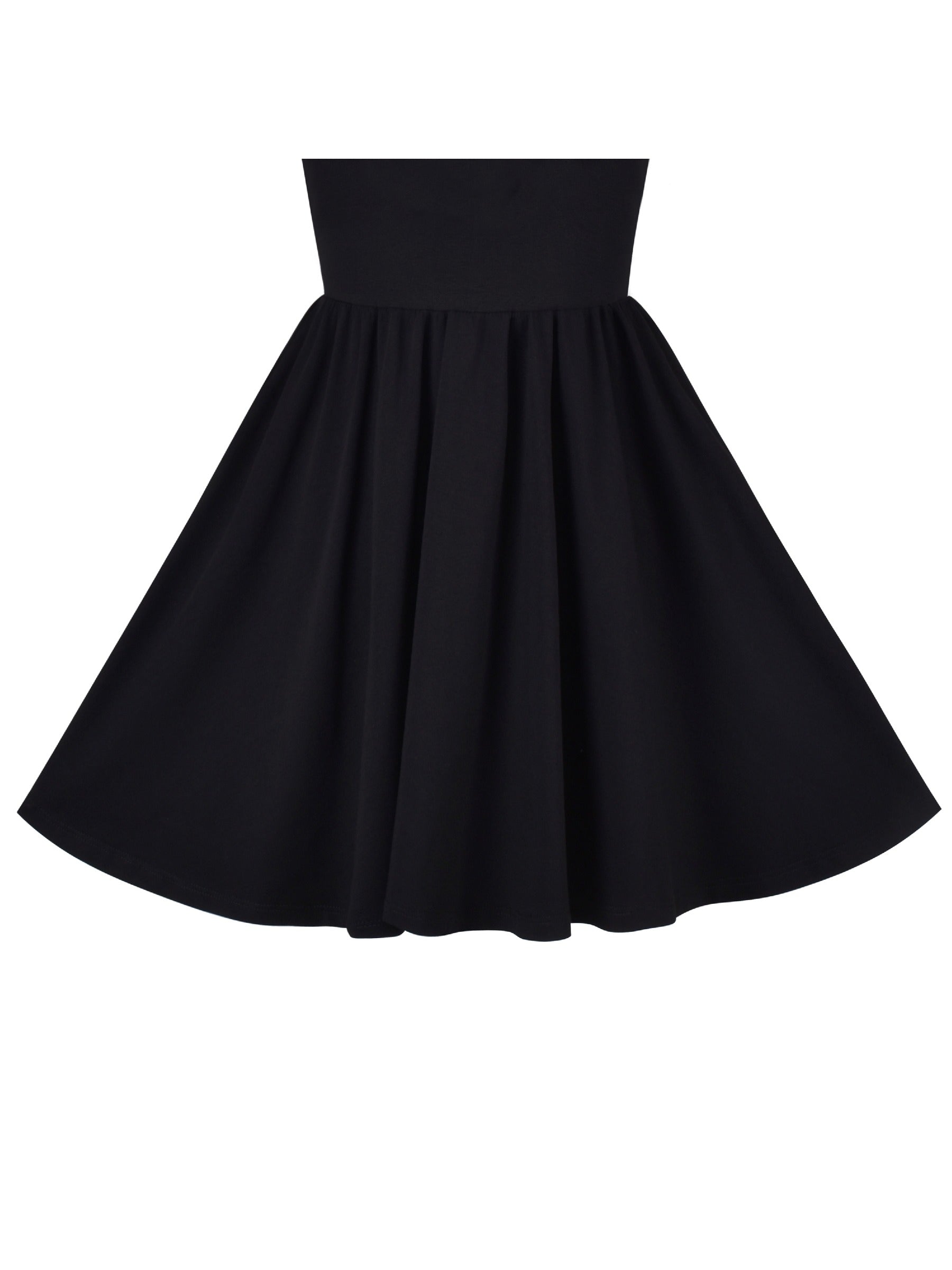 Girls Dress Blue Dot Rabbit Bunny Knitted Cotton Sundress Black