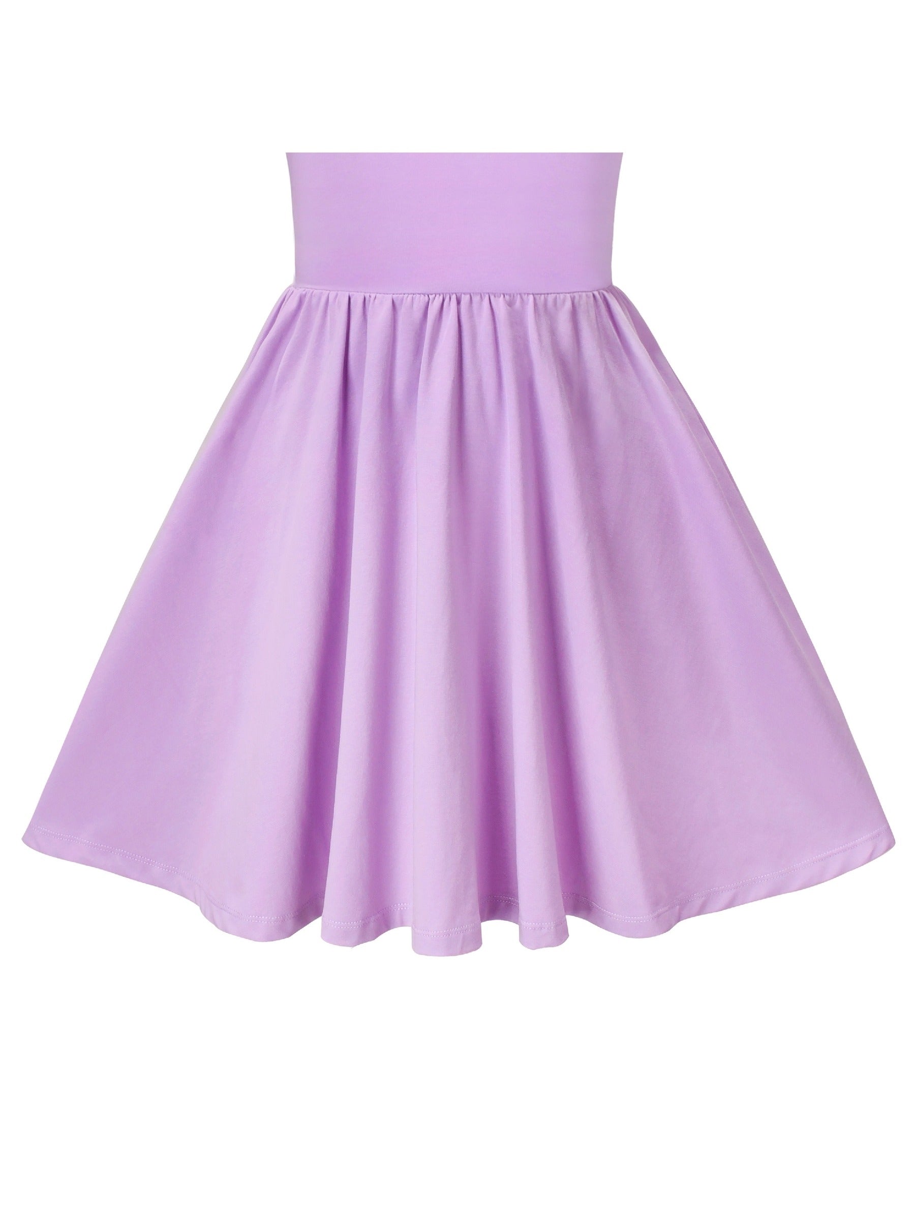 Girls Dress Blue Dot Rabbit Bunny Knitted Cotton Sundress Purple